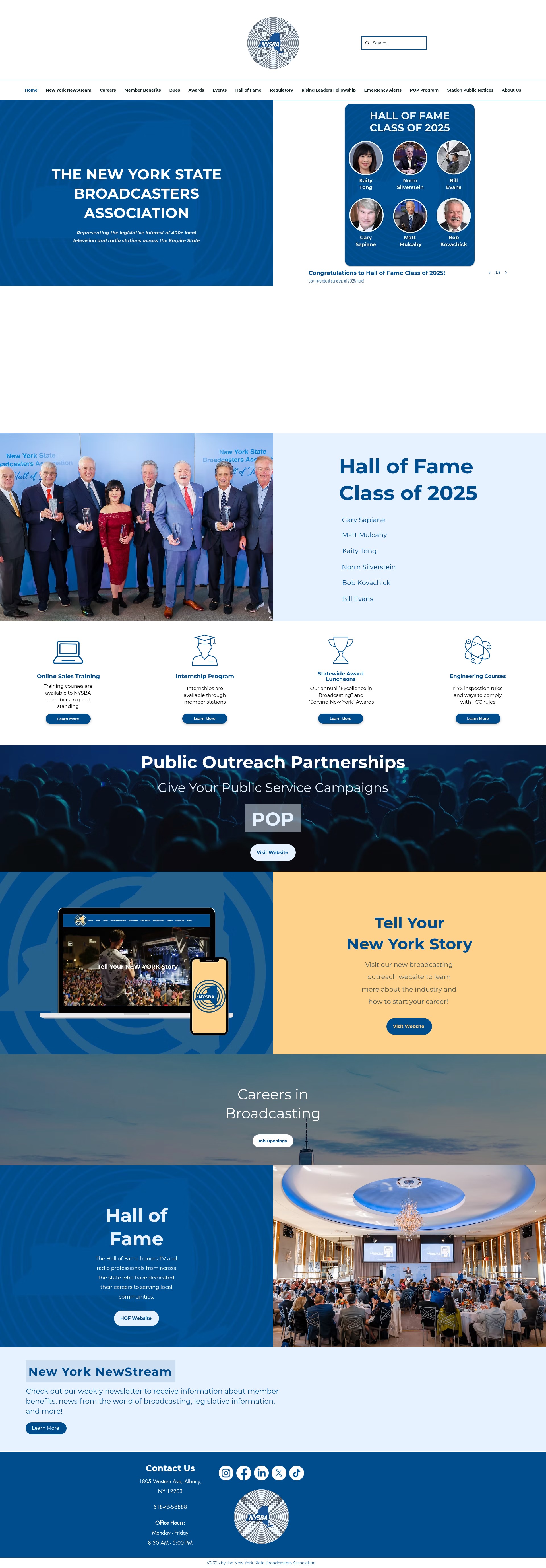 Screenshot of nysbroadcasters.org