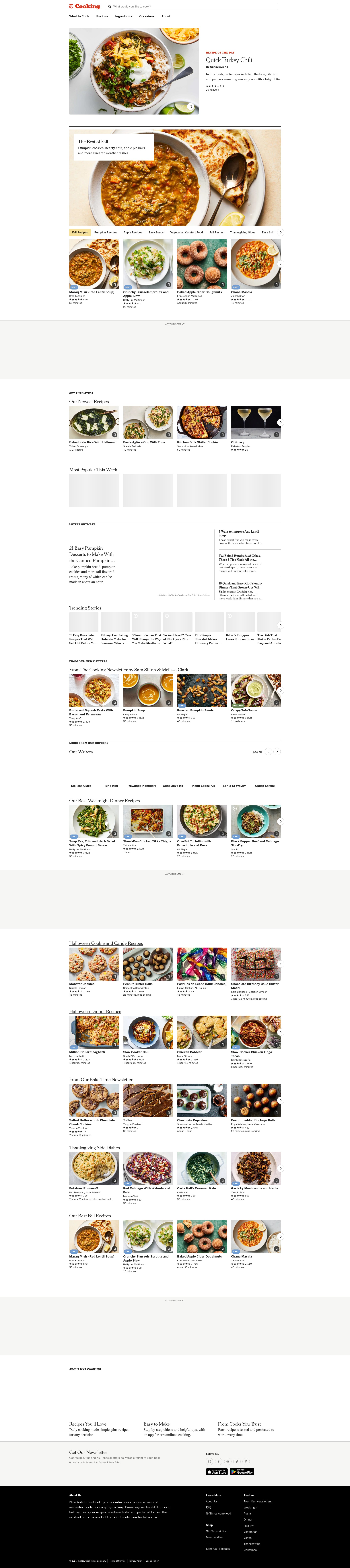 Screenshot of nytimes.com
