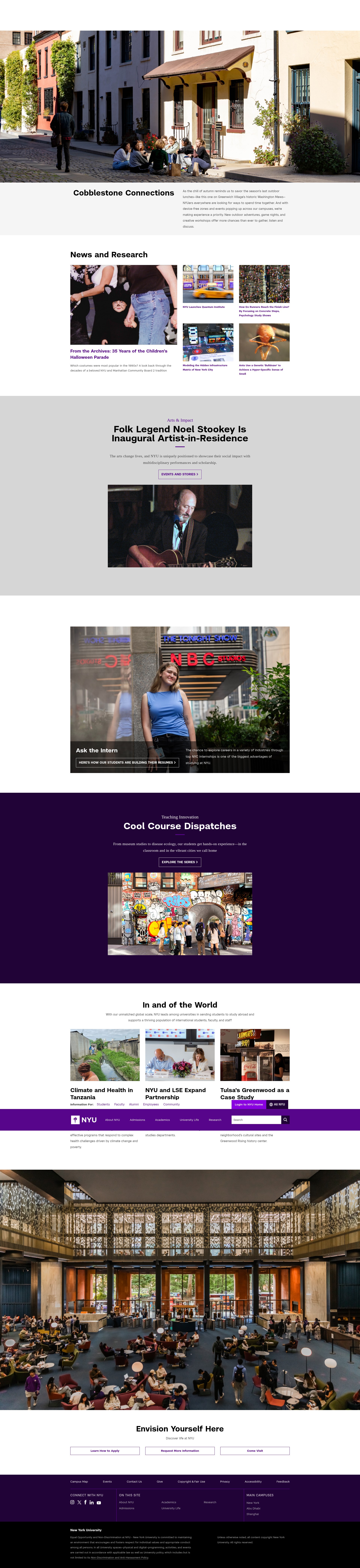 Screenshot of nyu.edu