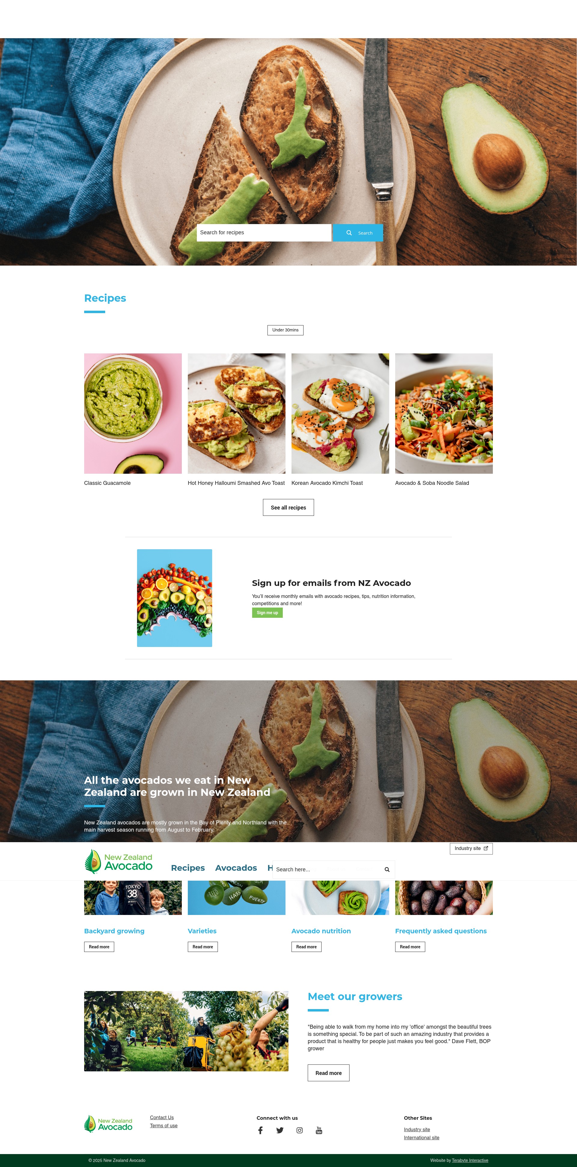 Screenshot of nzavocado.co.nz