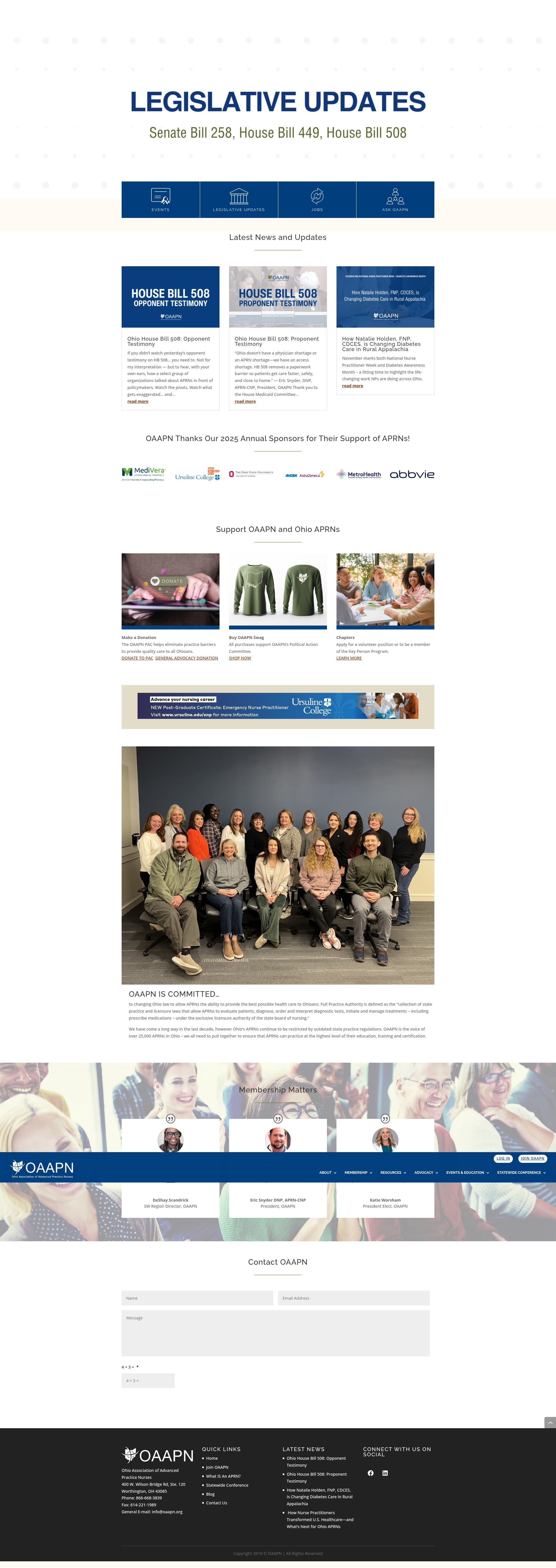 Screenshot of oaapn.org