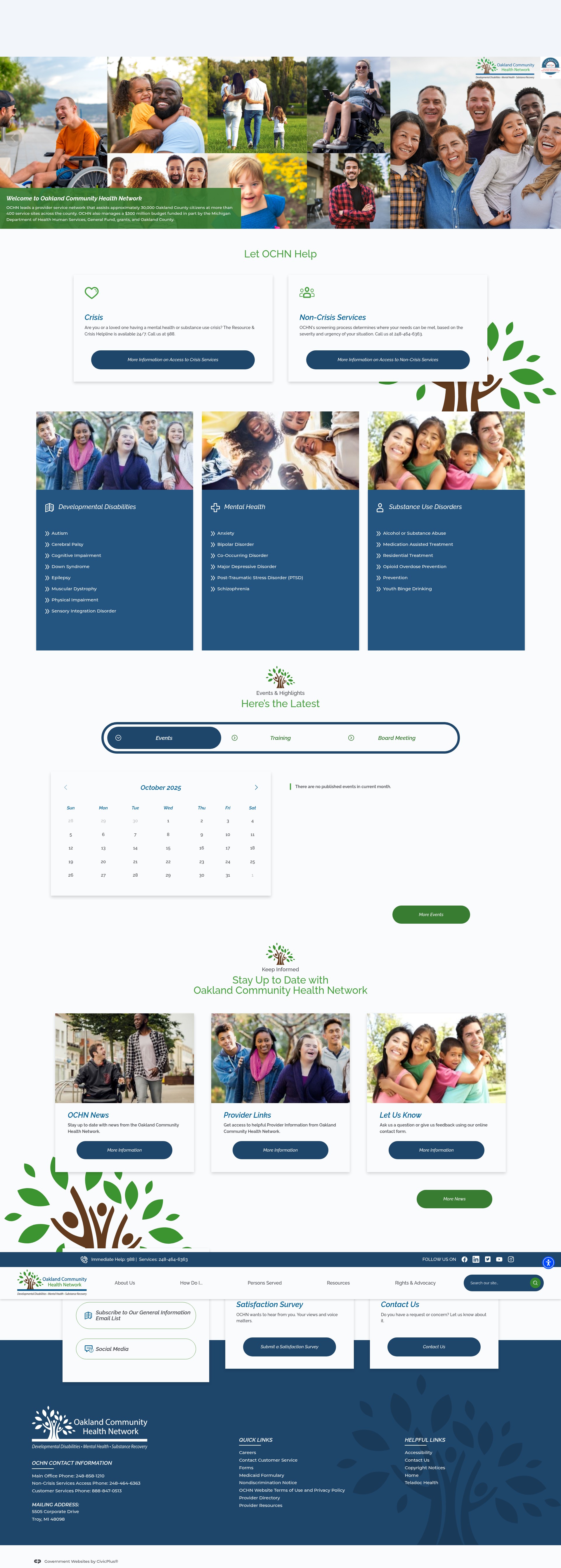 Screenshot of oaklandchn.org
