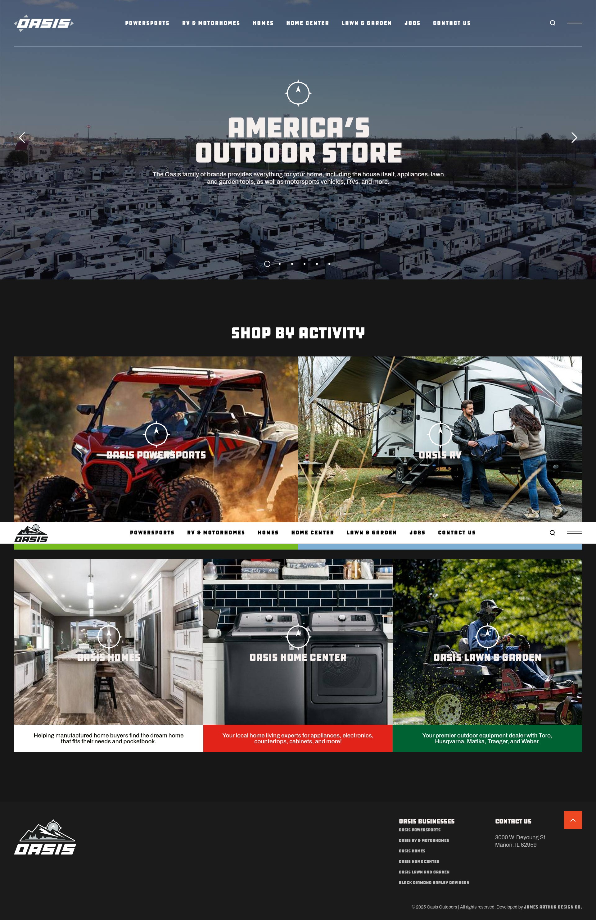 Screenshot of oasisoutdoors.world