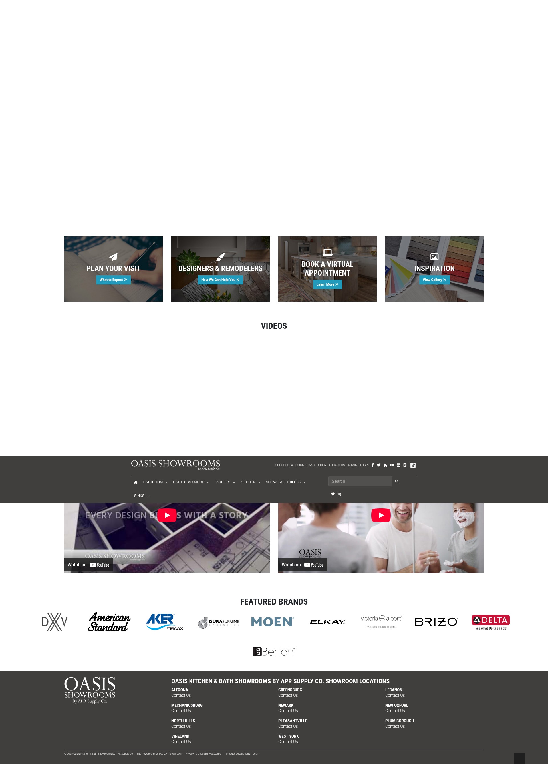 Screenshot of oasisshowroom.com
