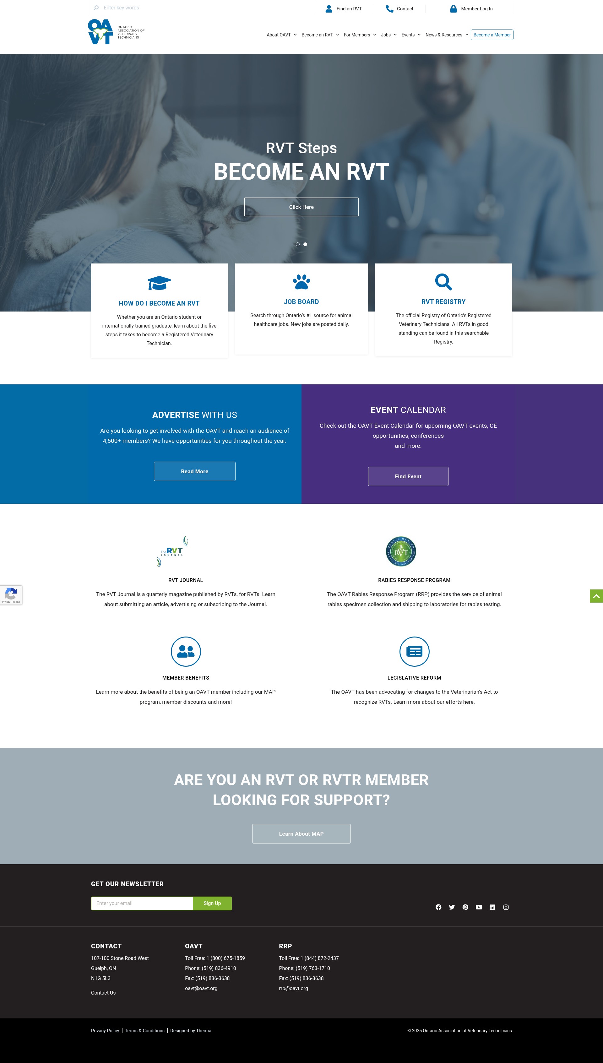 Screenshot of oavt.org