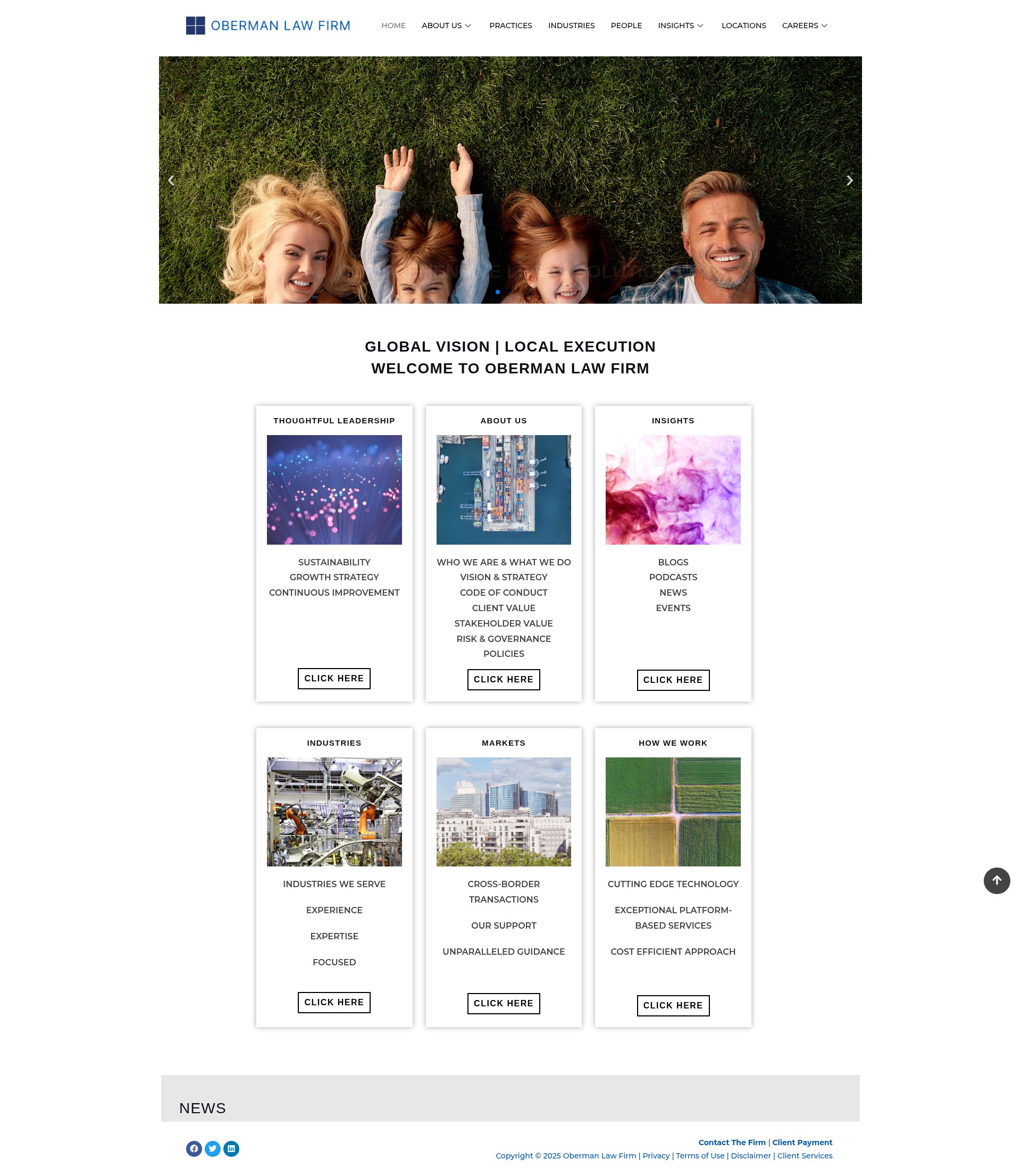Screenshot of obermanlaw.com