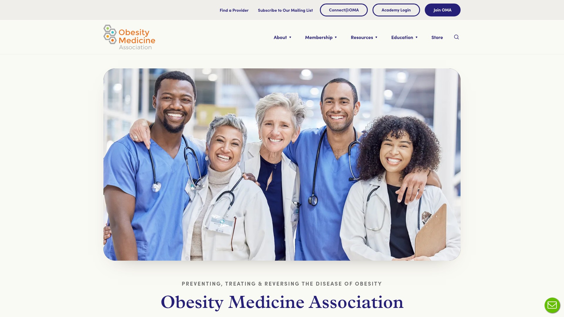 Screenshot of obesitymedicine.org