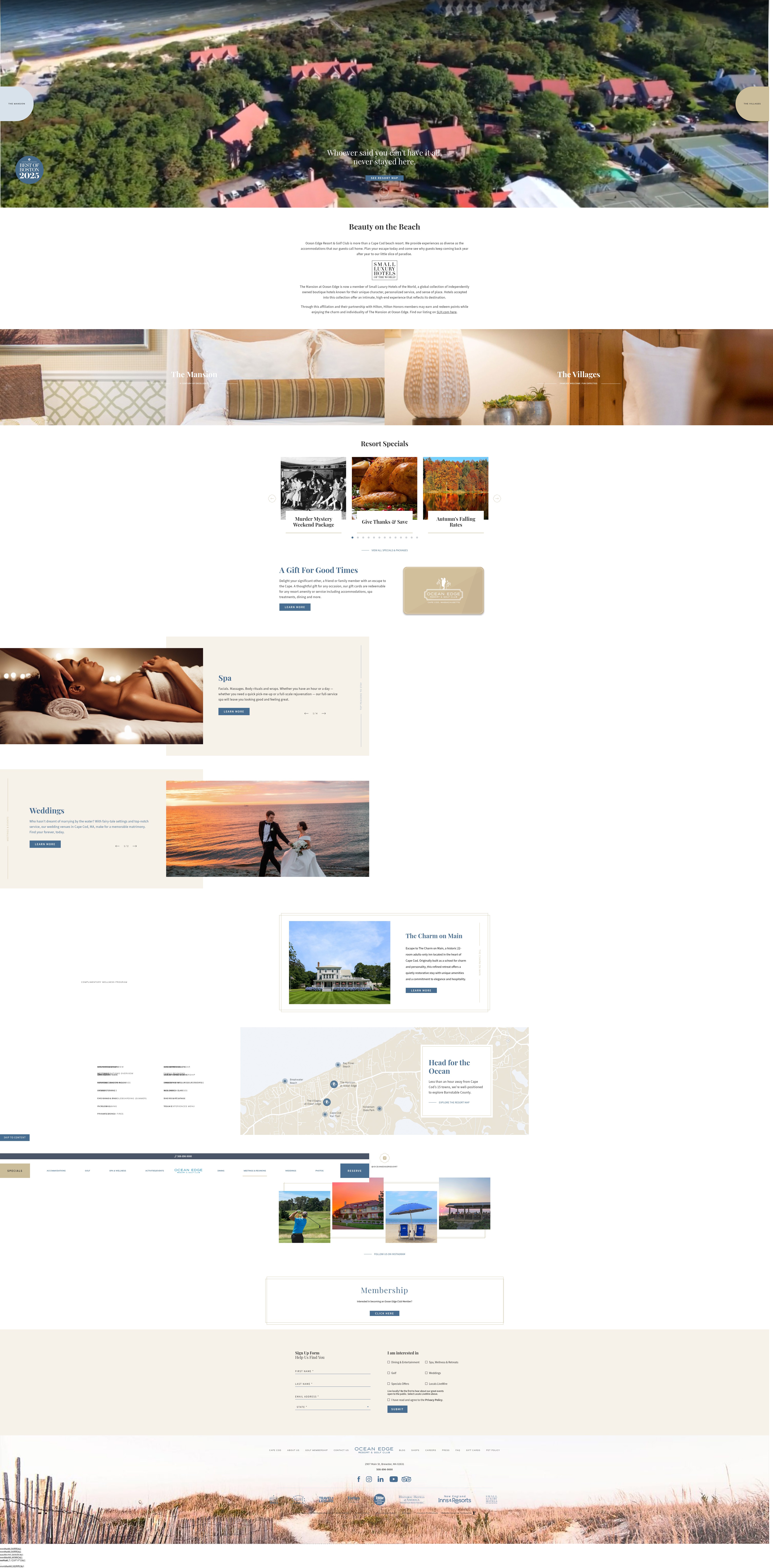 Screenshot of oceanedge.com