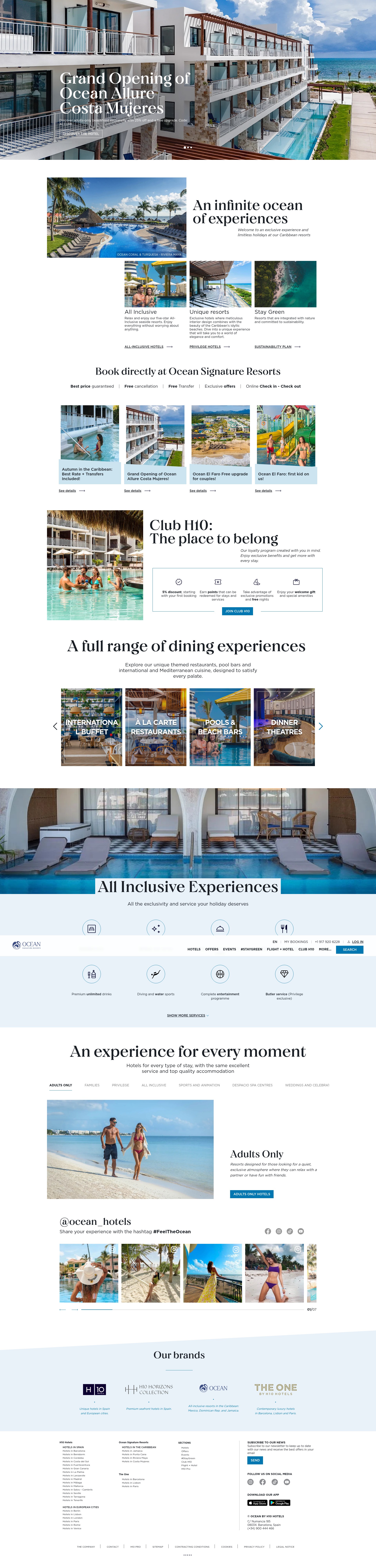 Screenshot of oceanhotels.net
