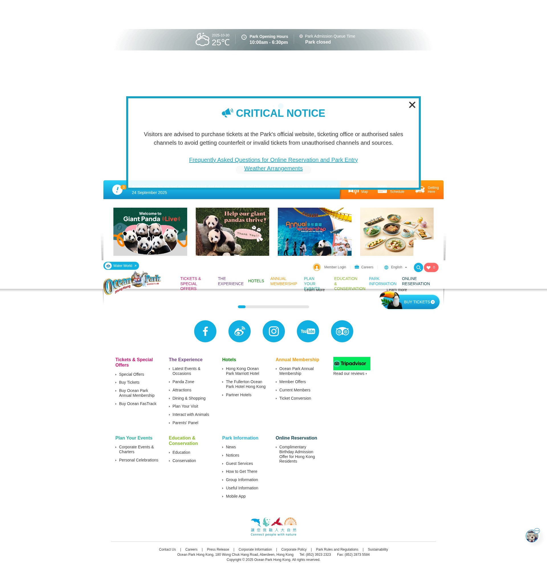 Screenshot of oceanpark.com.hk