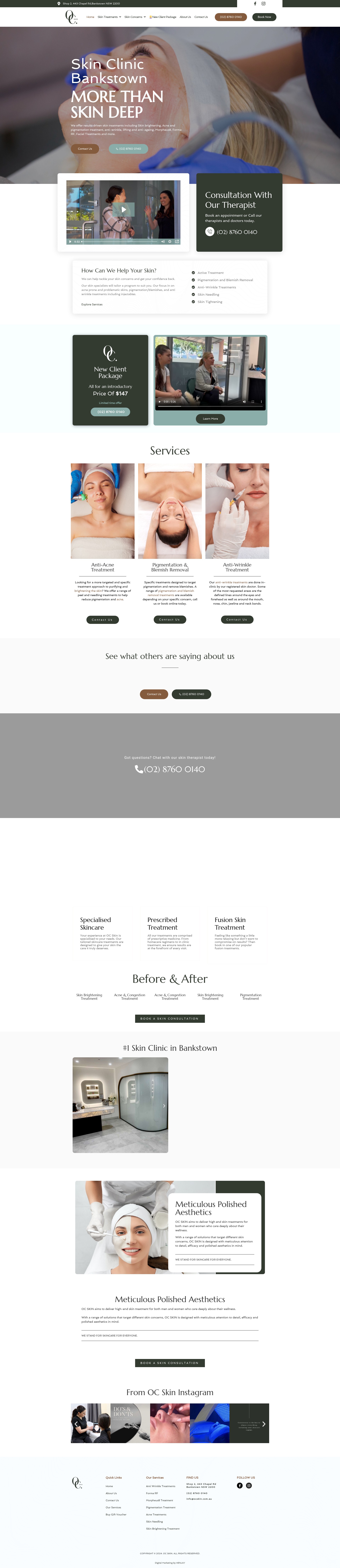 Screenshot of ocskin.com.au
