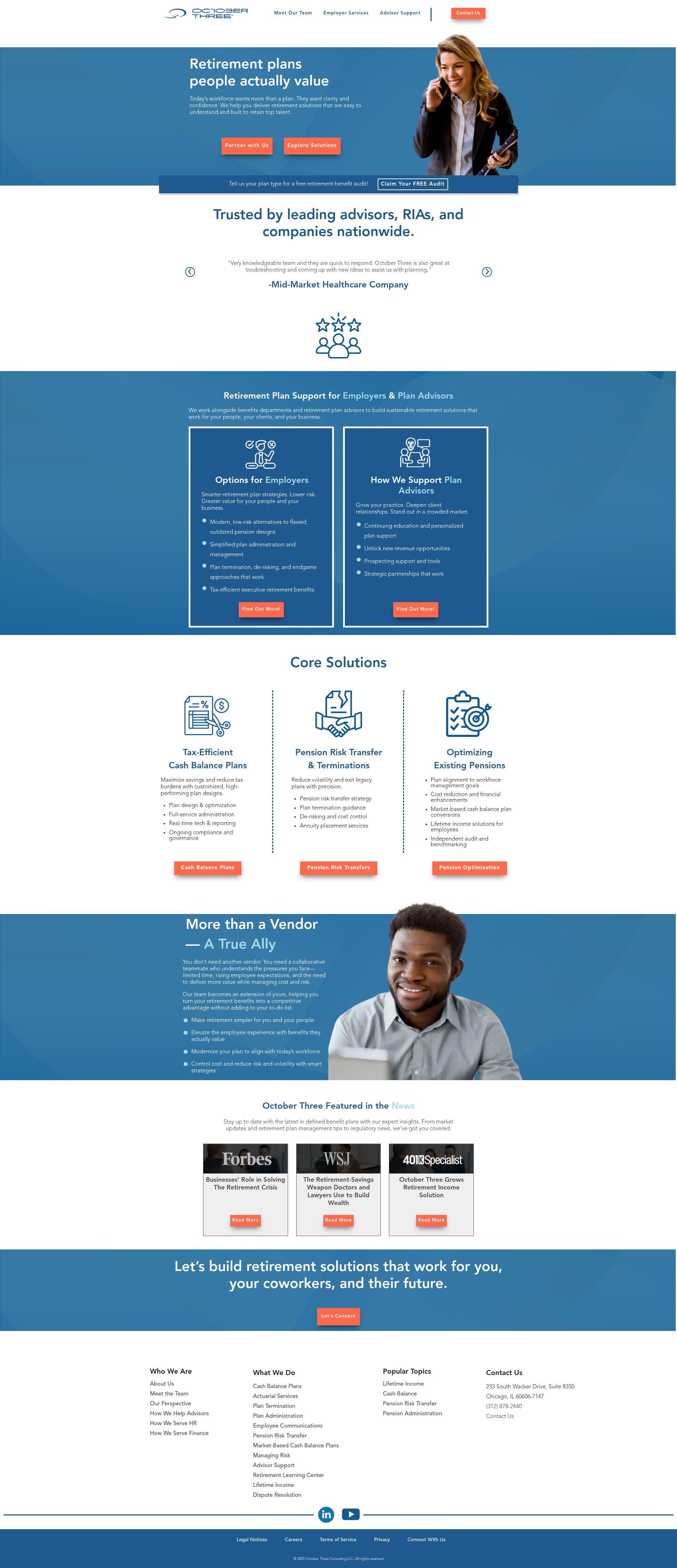 Screenshot of octoberthree.com