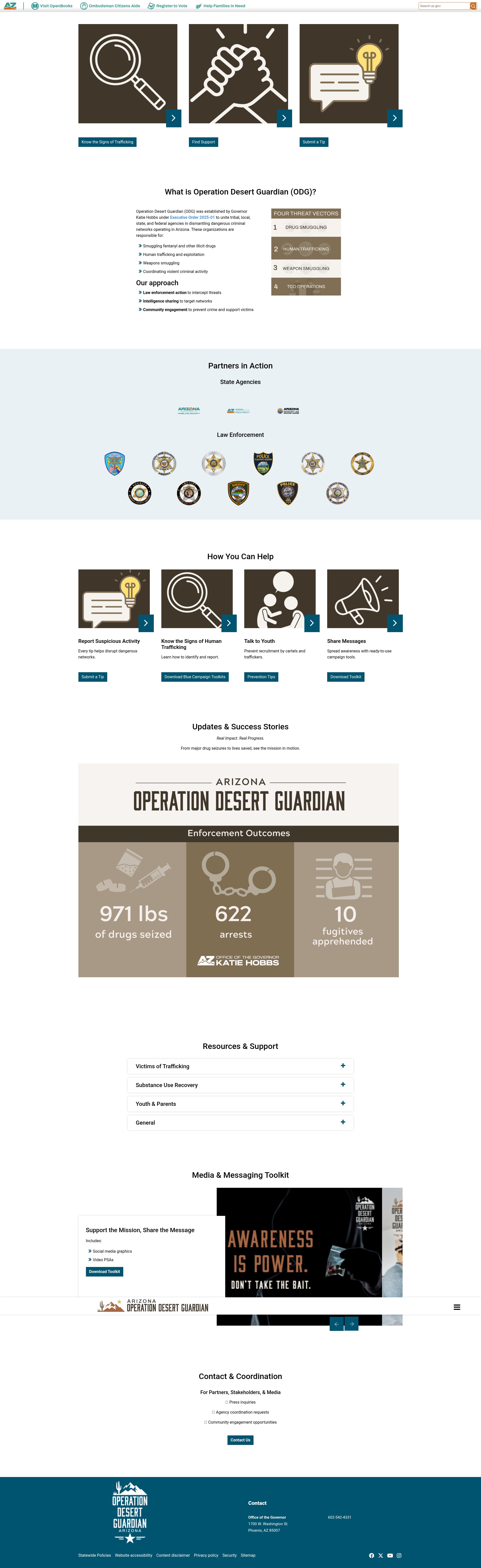 Screenshot of odg.az.gov