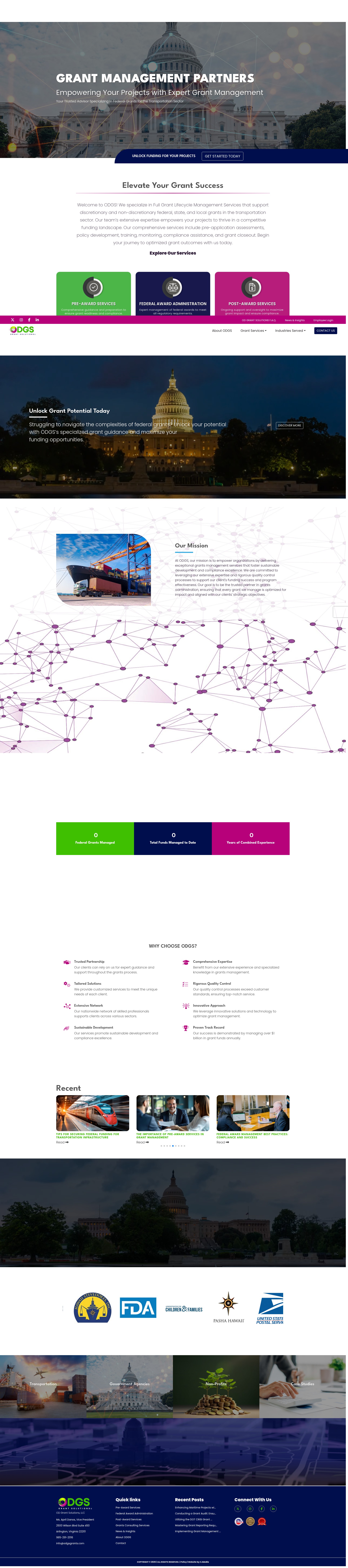 Screenshot of odgsgrants.com