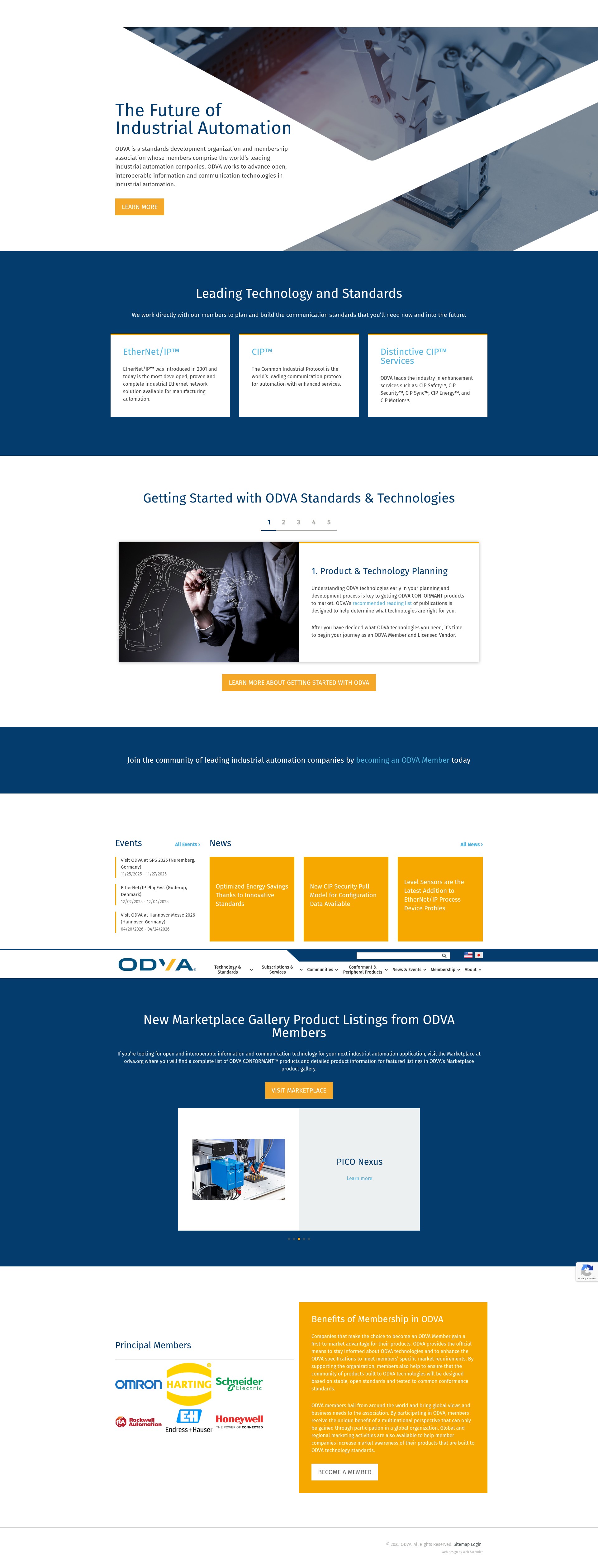 Screenshot of odva.org