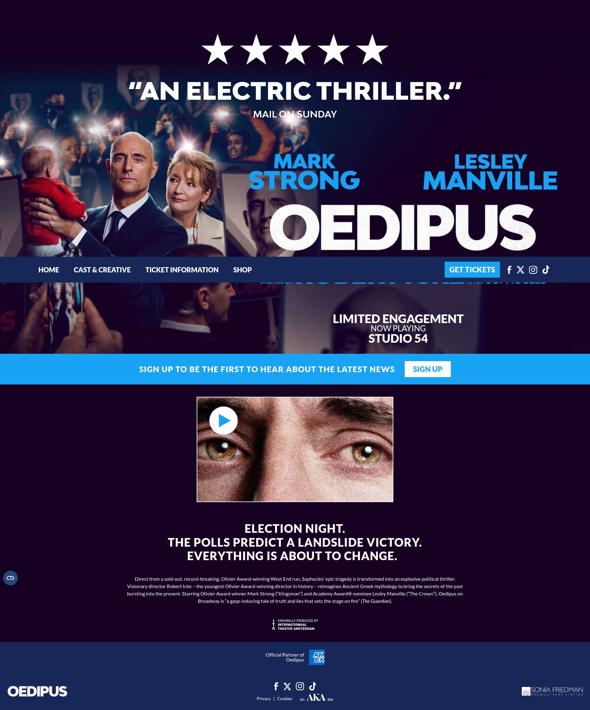 Screenshot of oedipustheplay.com