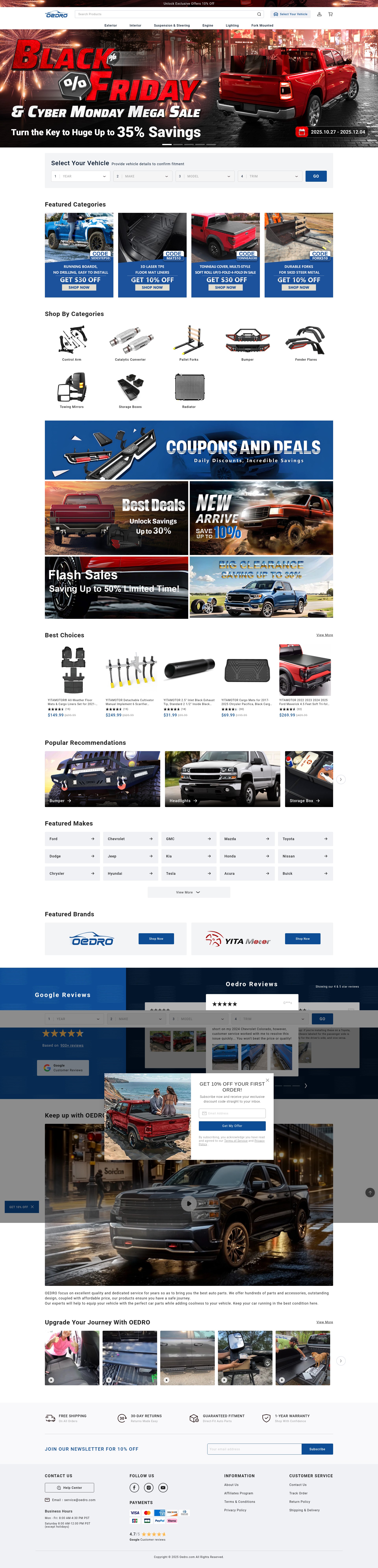 Screenshot of oedro.com