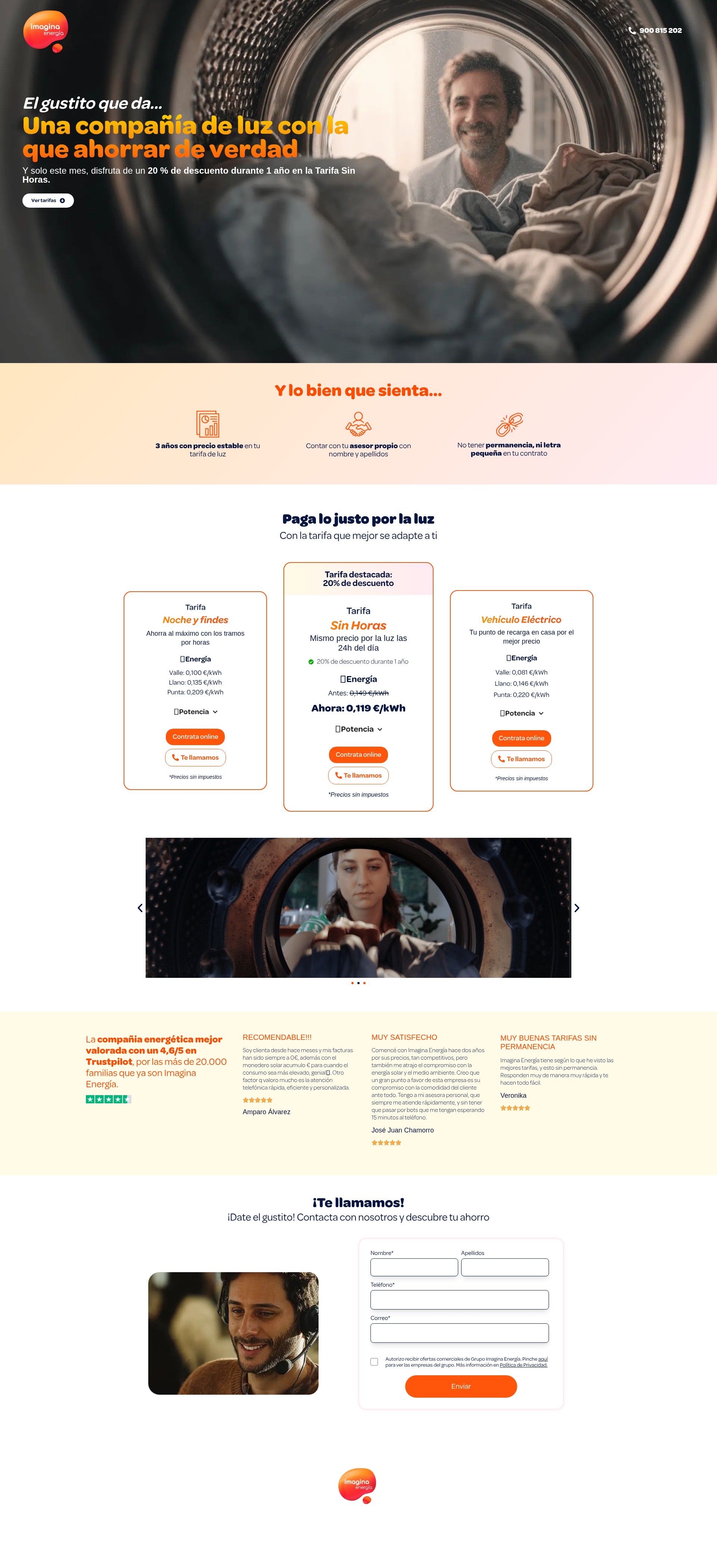 Screenshot of ofertas.imaginaenergia.com