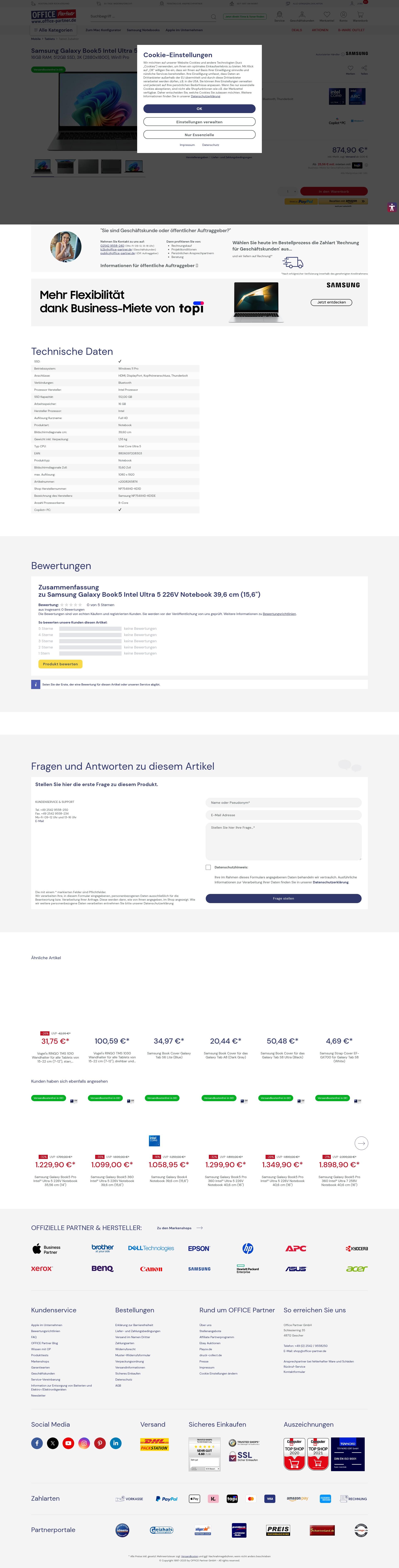Screenshot of office-partner.de