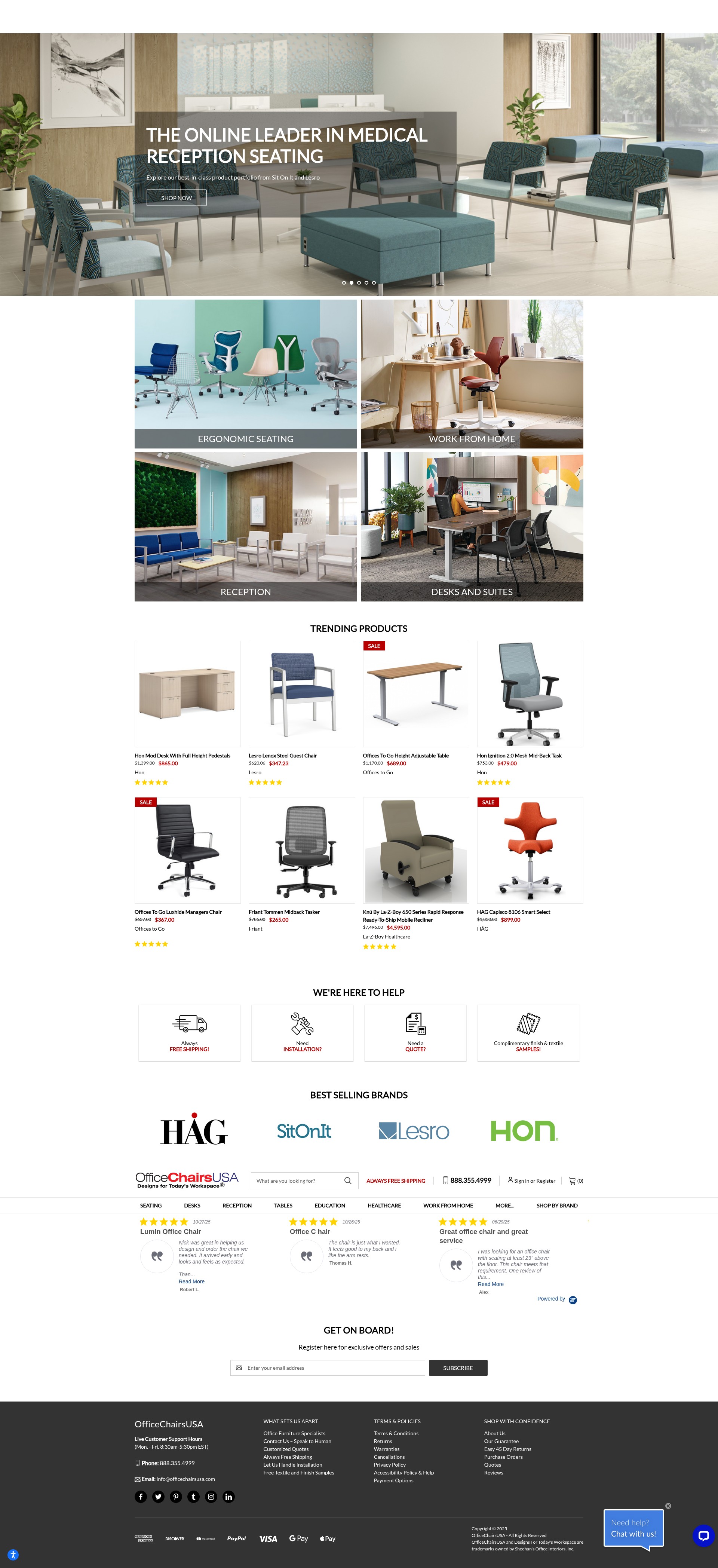 Screenshot of officechairsusa.com