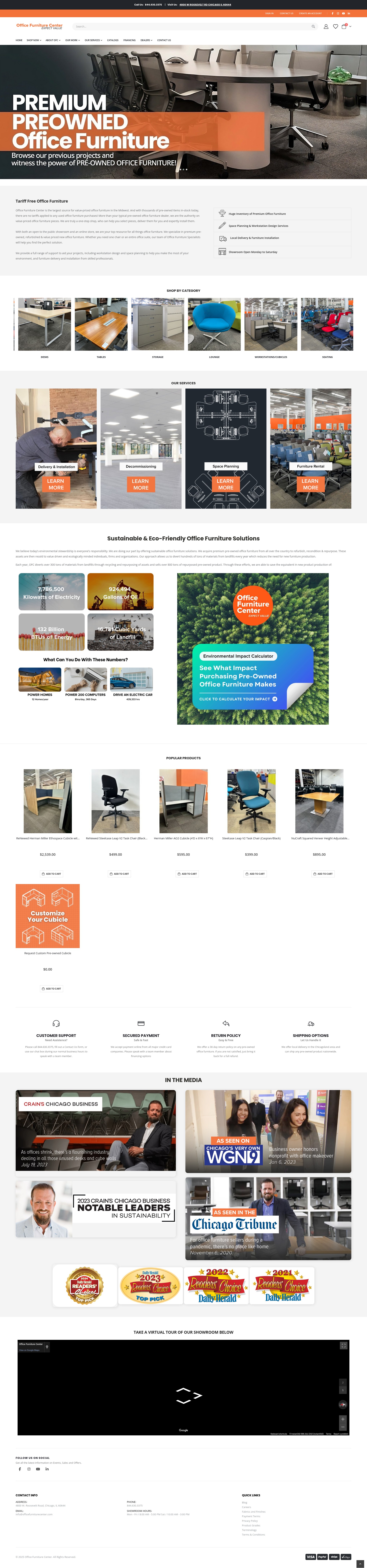 Screenshot of officefurniturecenter.com