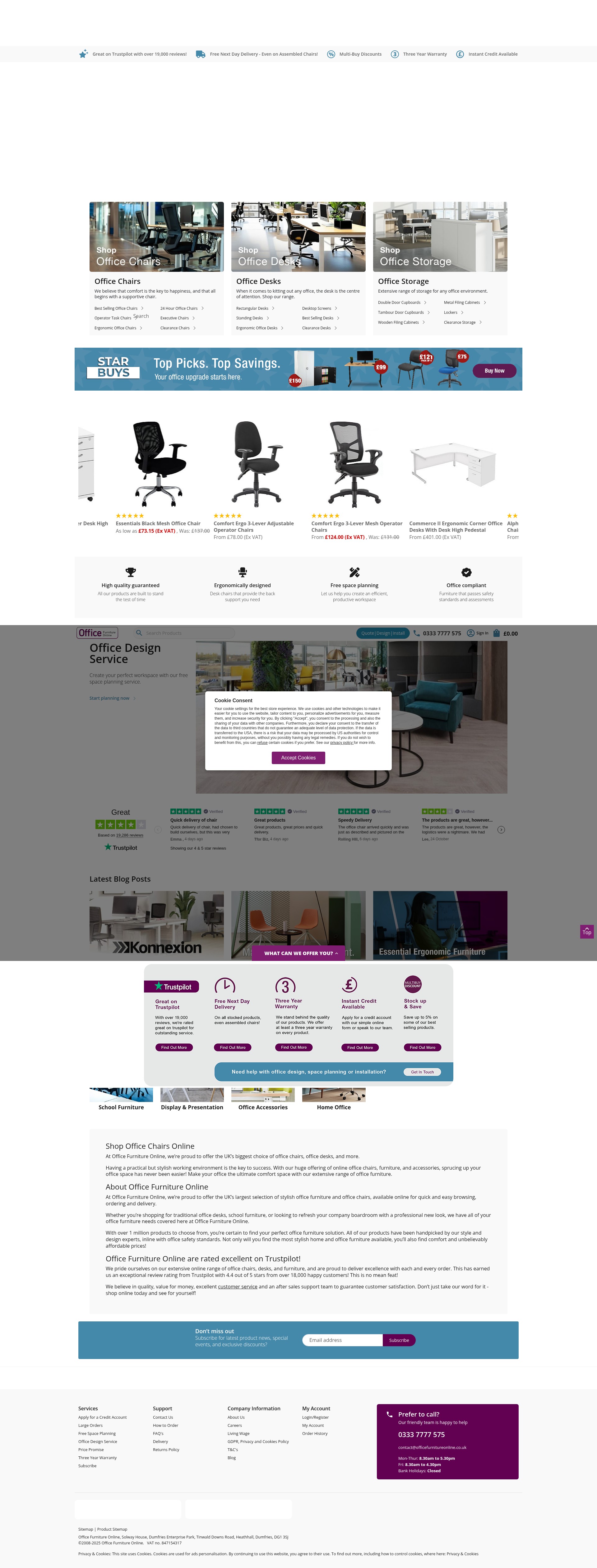 Screenshot of officefurnitureonline.co.uk