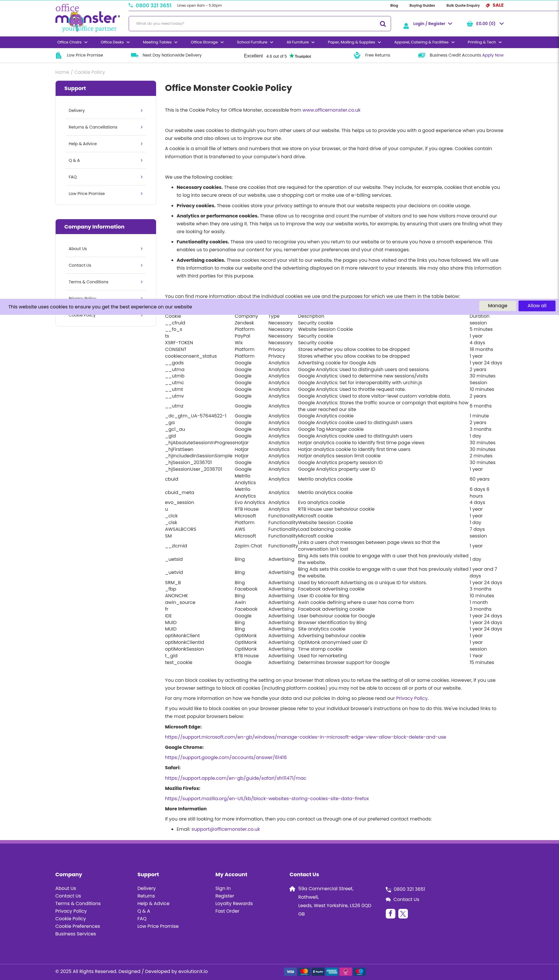 Screenshot of officemonster.co.uk