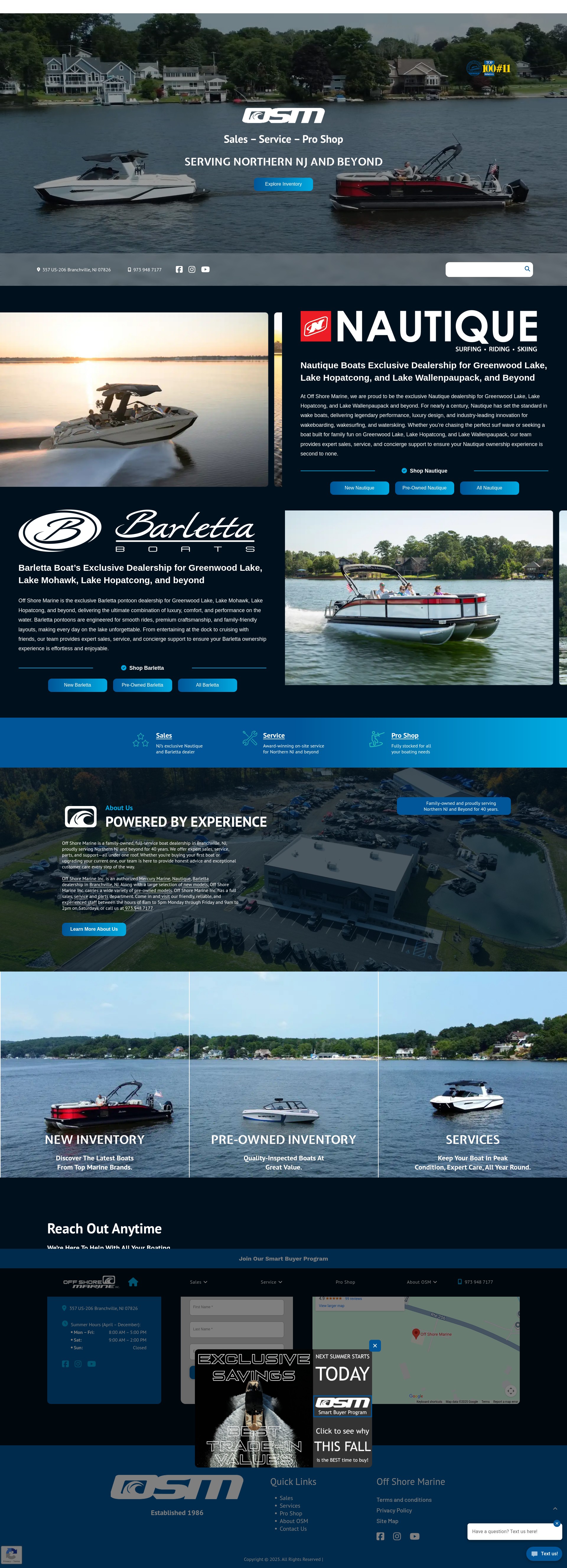 Screenshot of offshoremarinenj.com