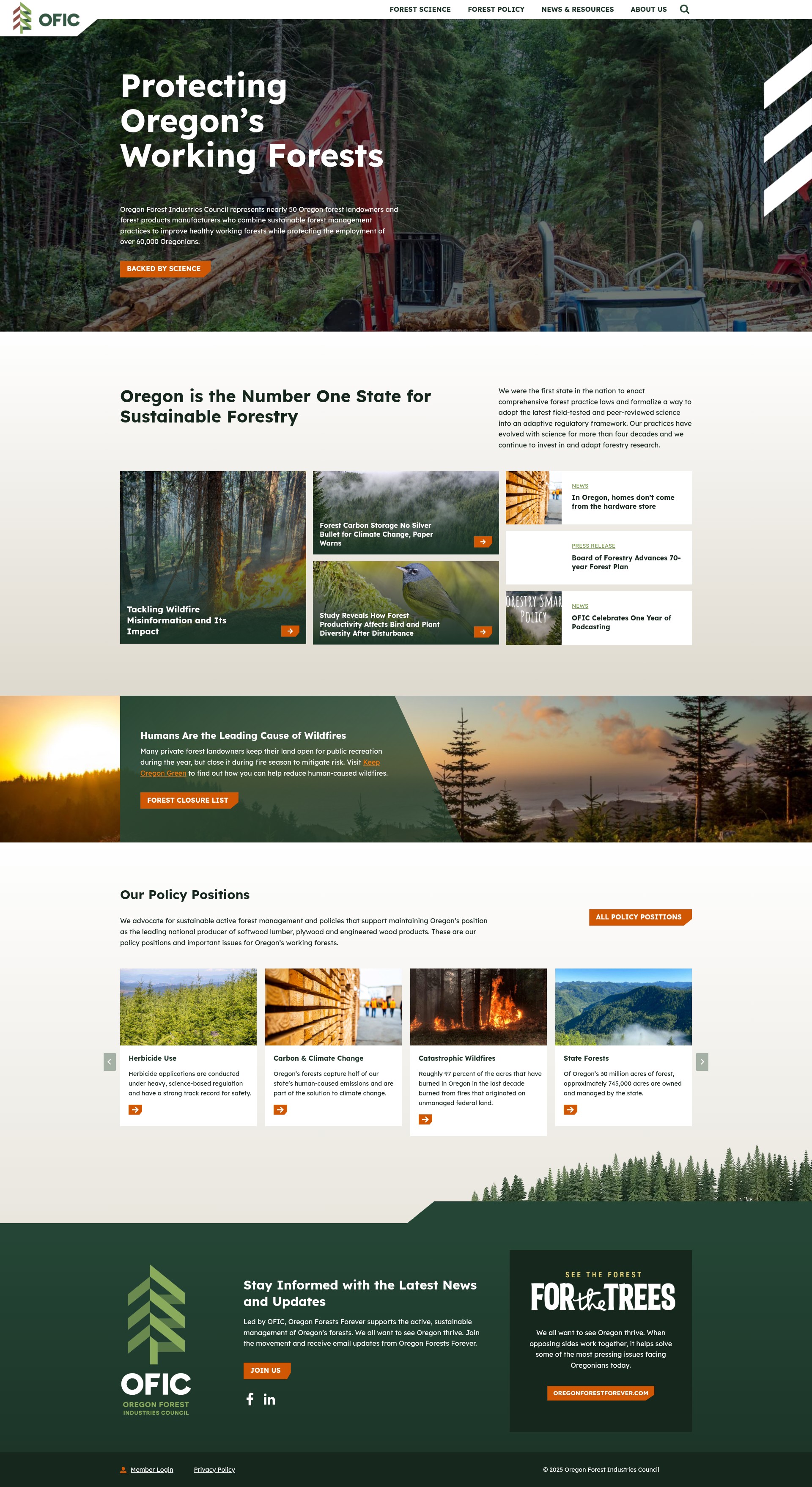 Screenshot of ofic.com