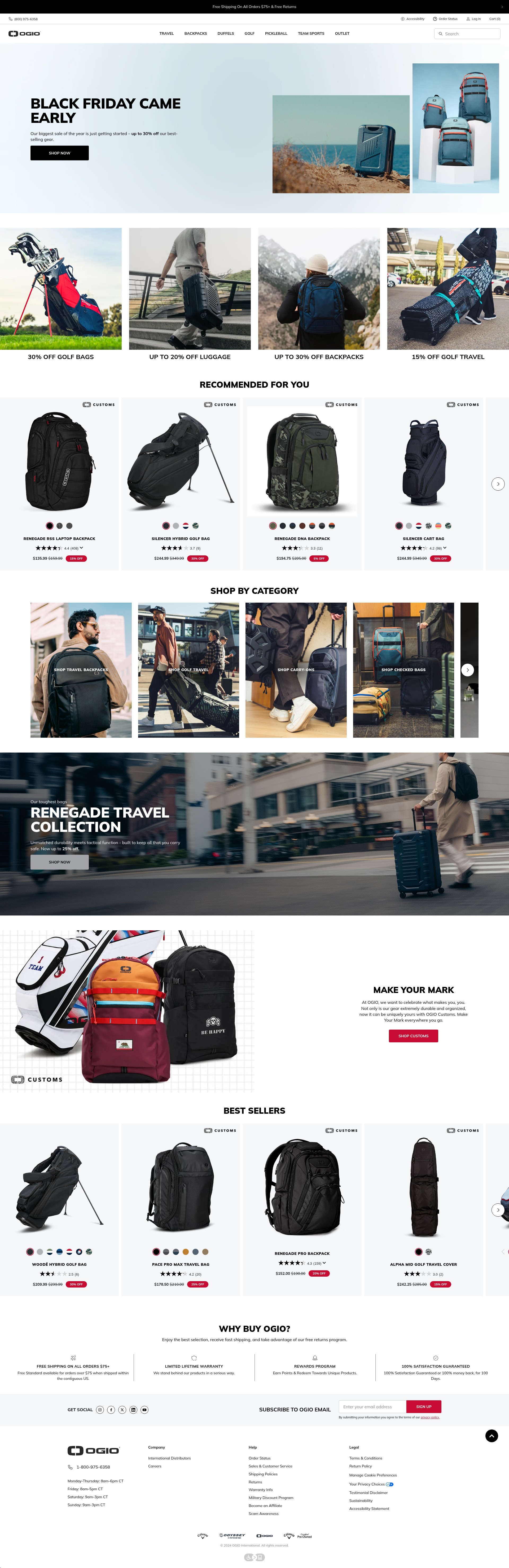 Screenshot of ogio.com
