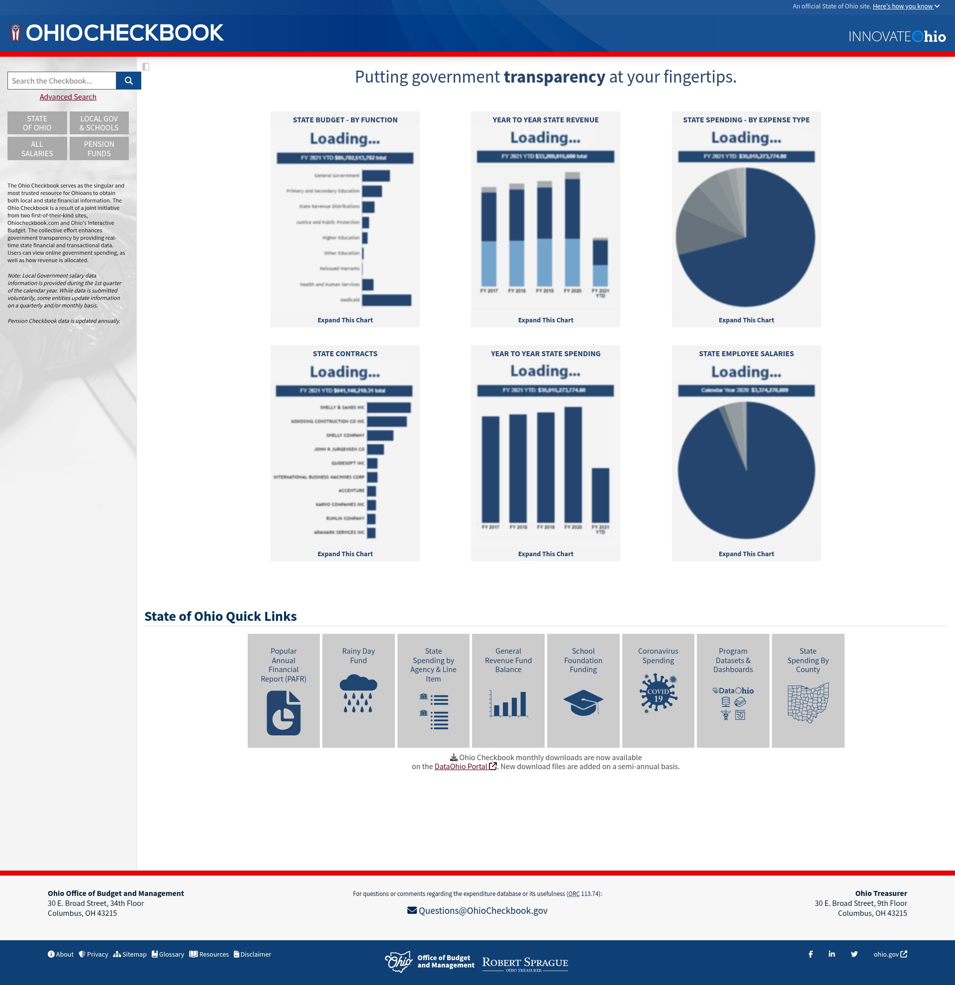 Screenshot of ohio.gov