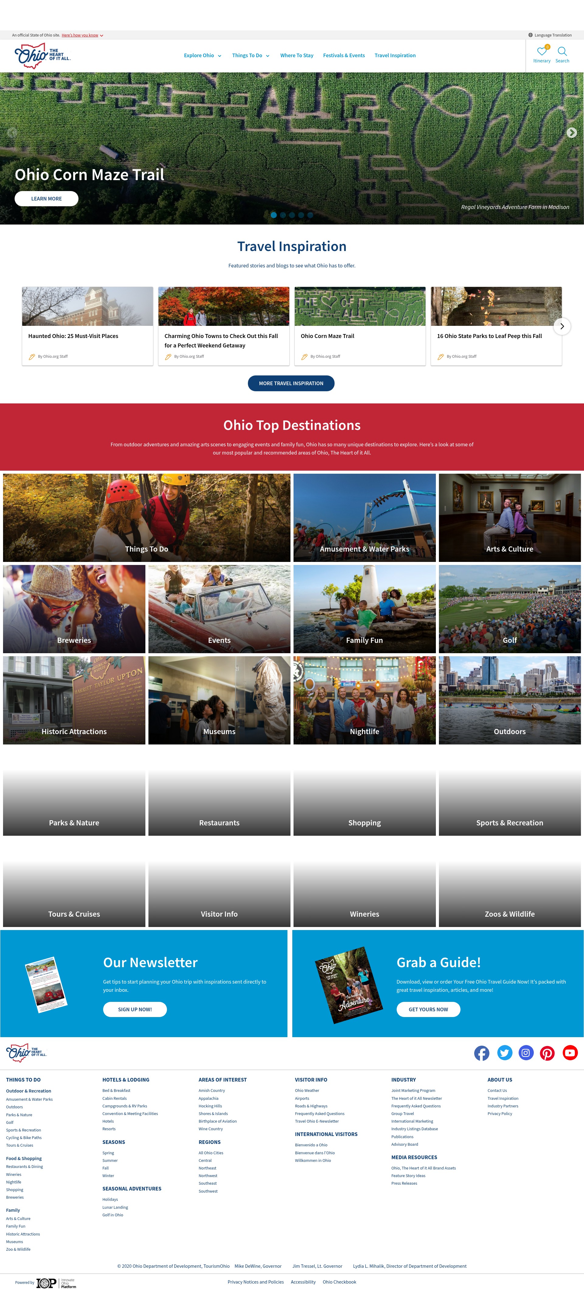 Screenshot of ohio.org