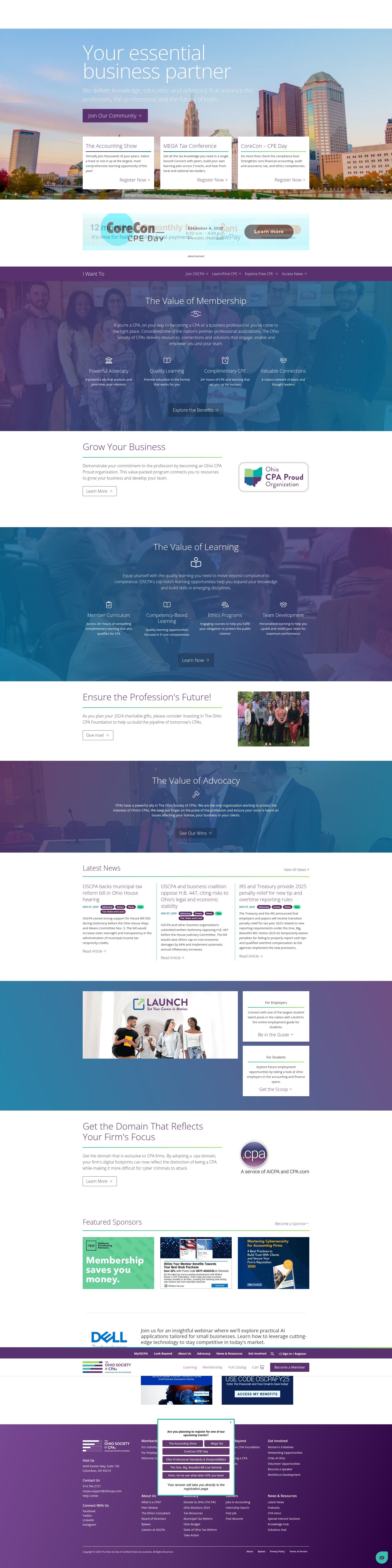 Screenshot of ohiocpa.com