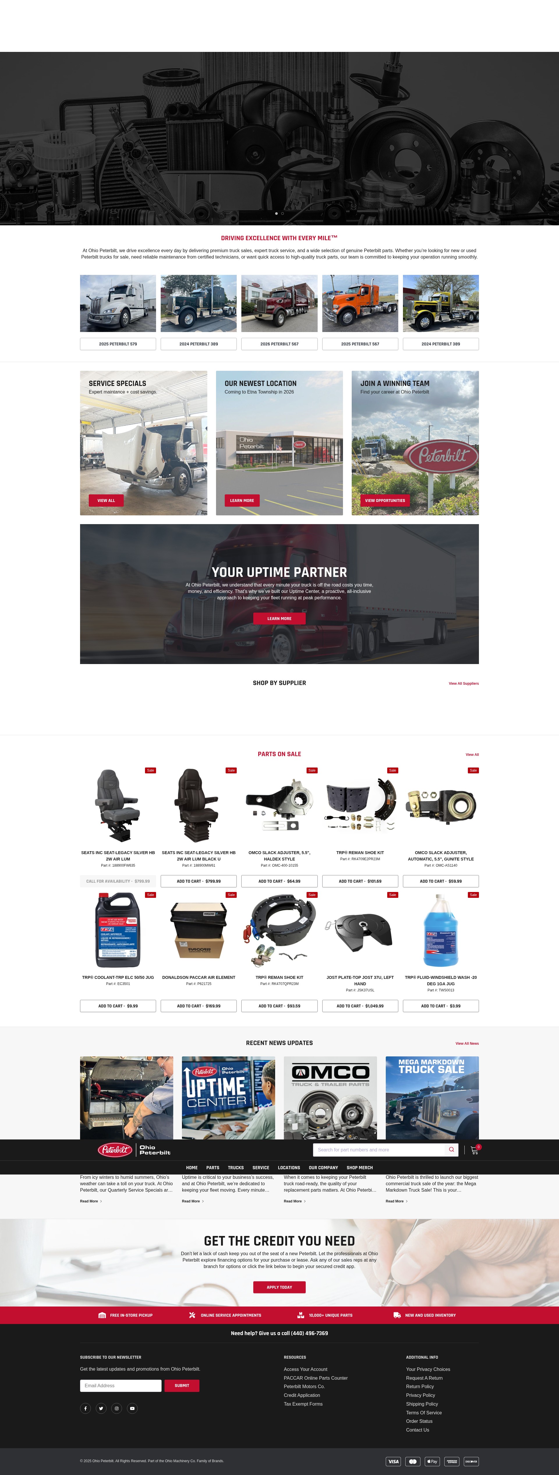 Screenshot of ohiopeterbilt.com