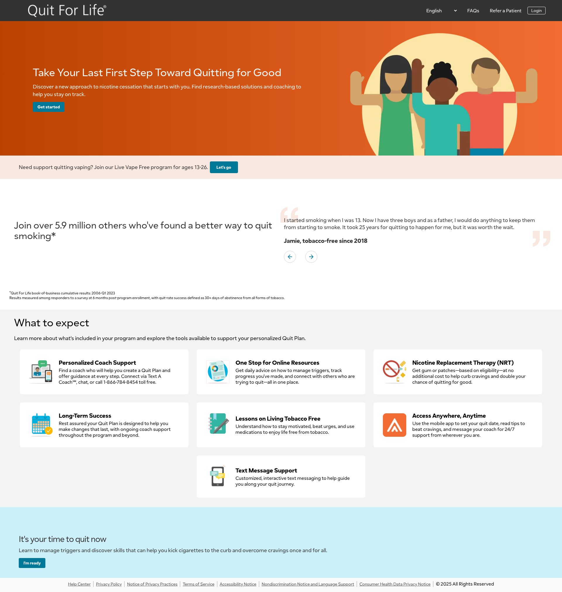 Screenshot of ohioquits.org