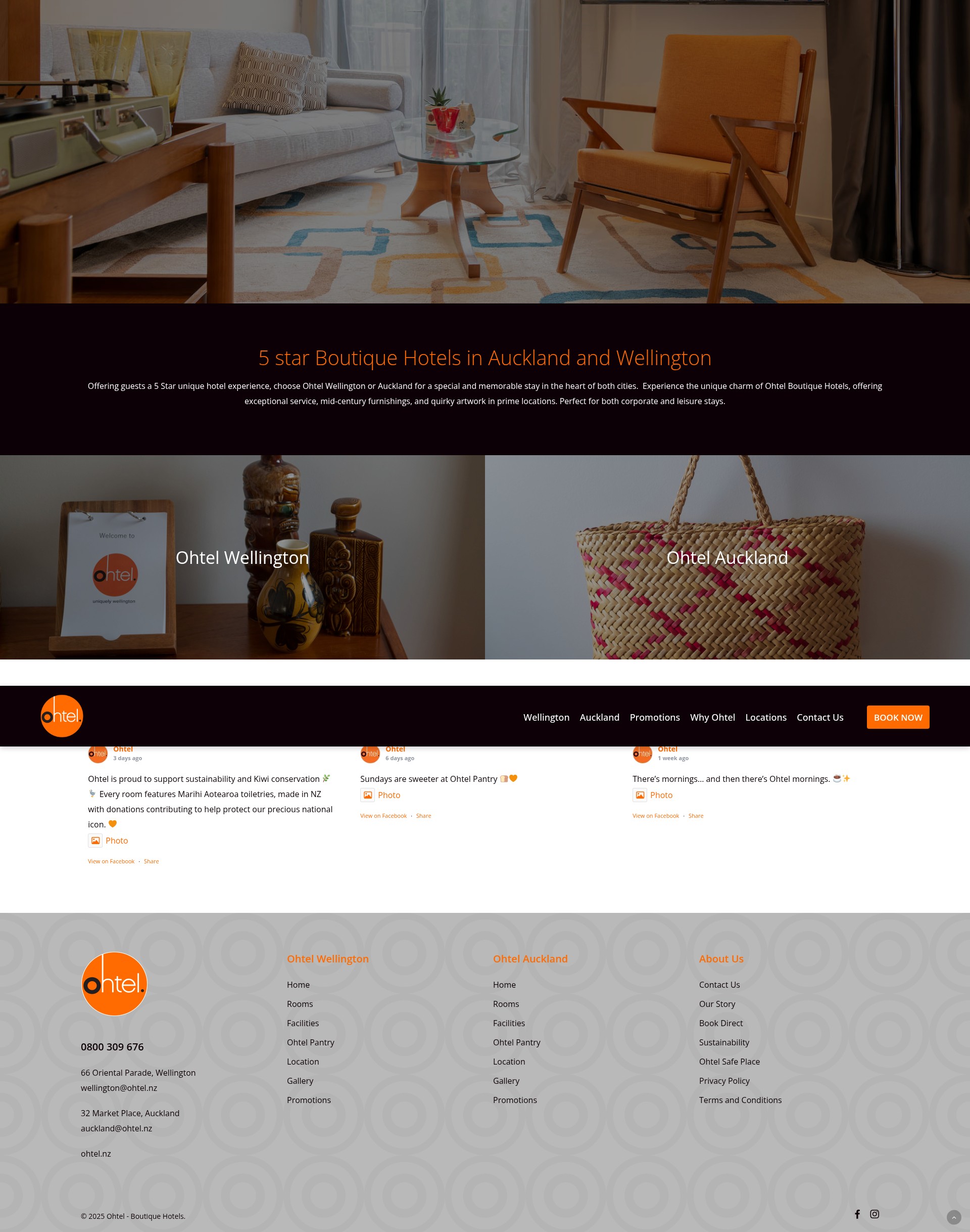 Screenshot of ohtel.nz