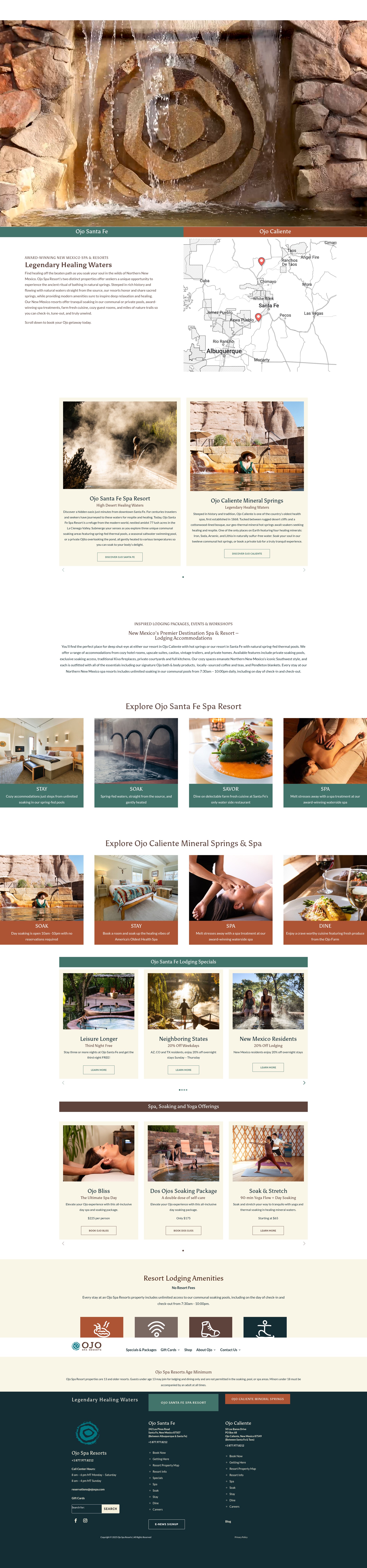 Screenshot of ojosparesorts.com