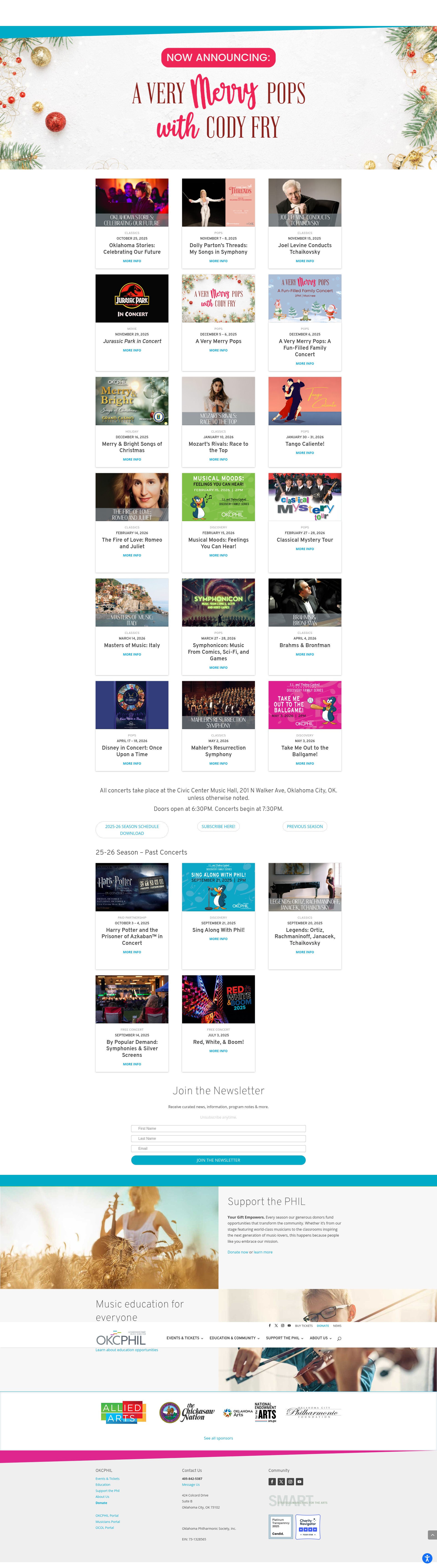Screenshot of okcphil.org