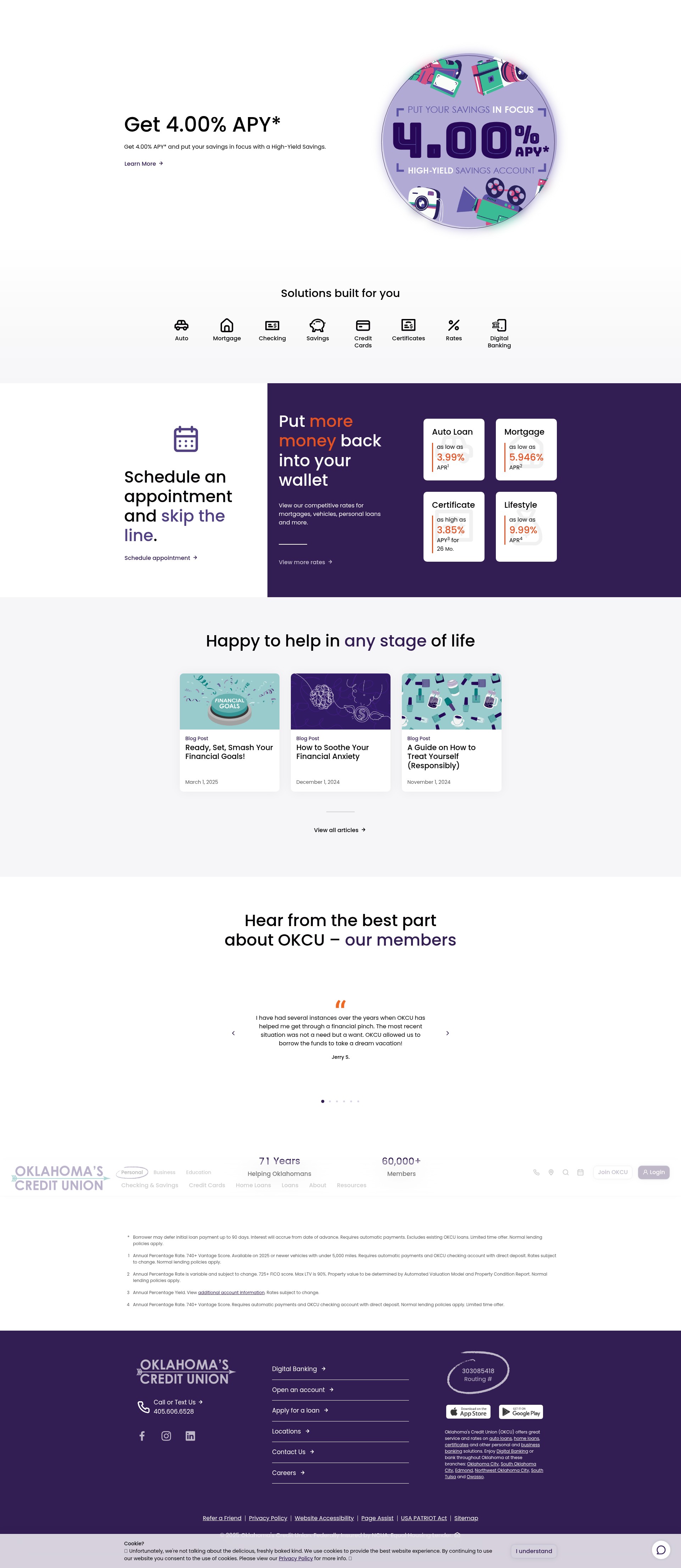 Screenshot of okcu.org