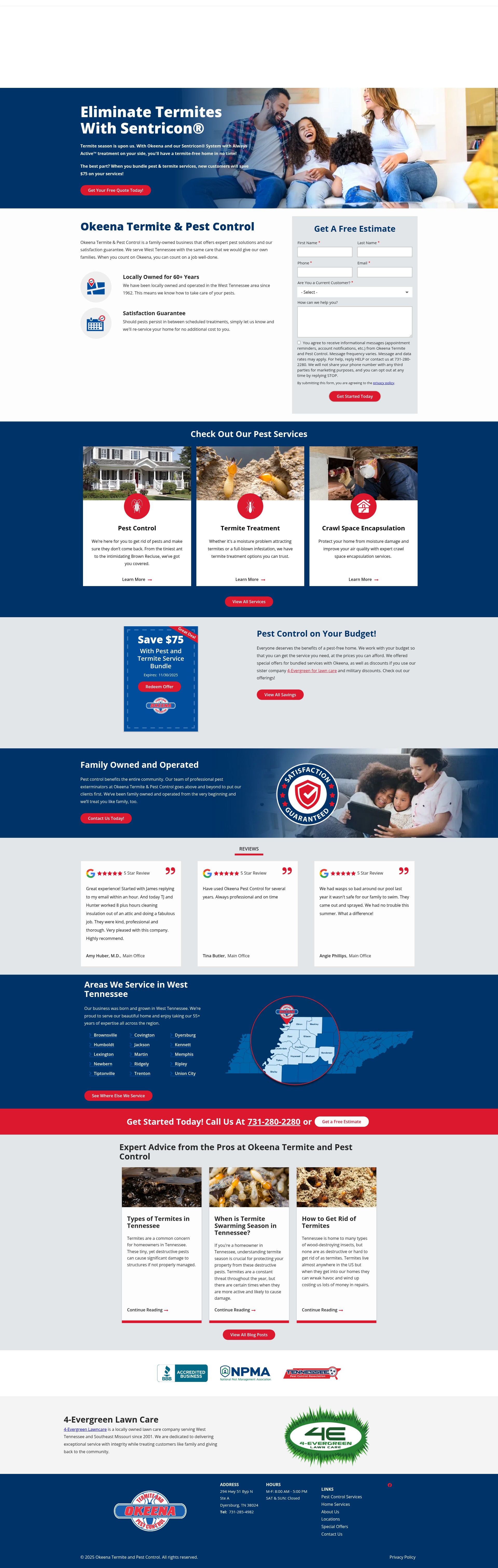 Screenshot of okeena.com