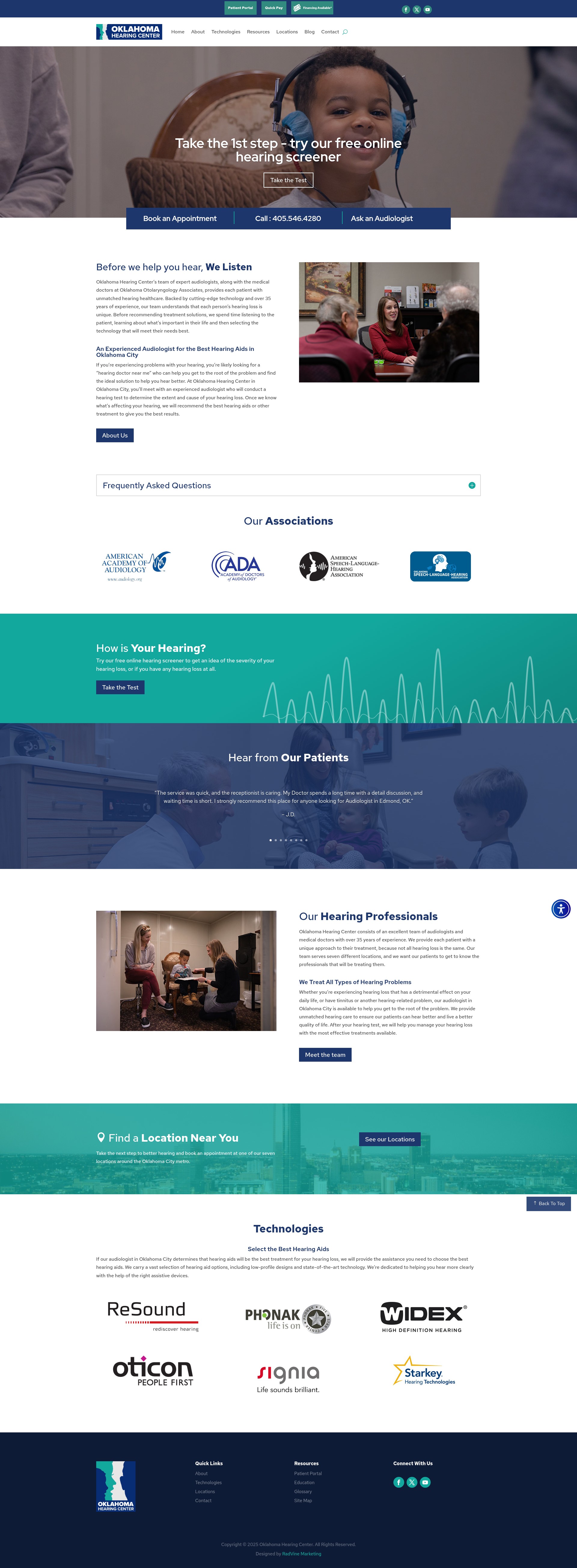 Screenshot of okhc.org