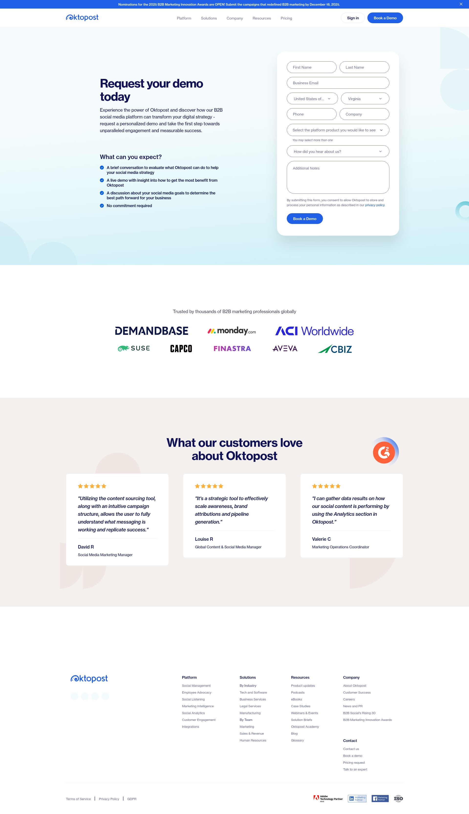 Screenshot of okt.to