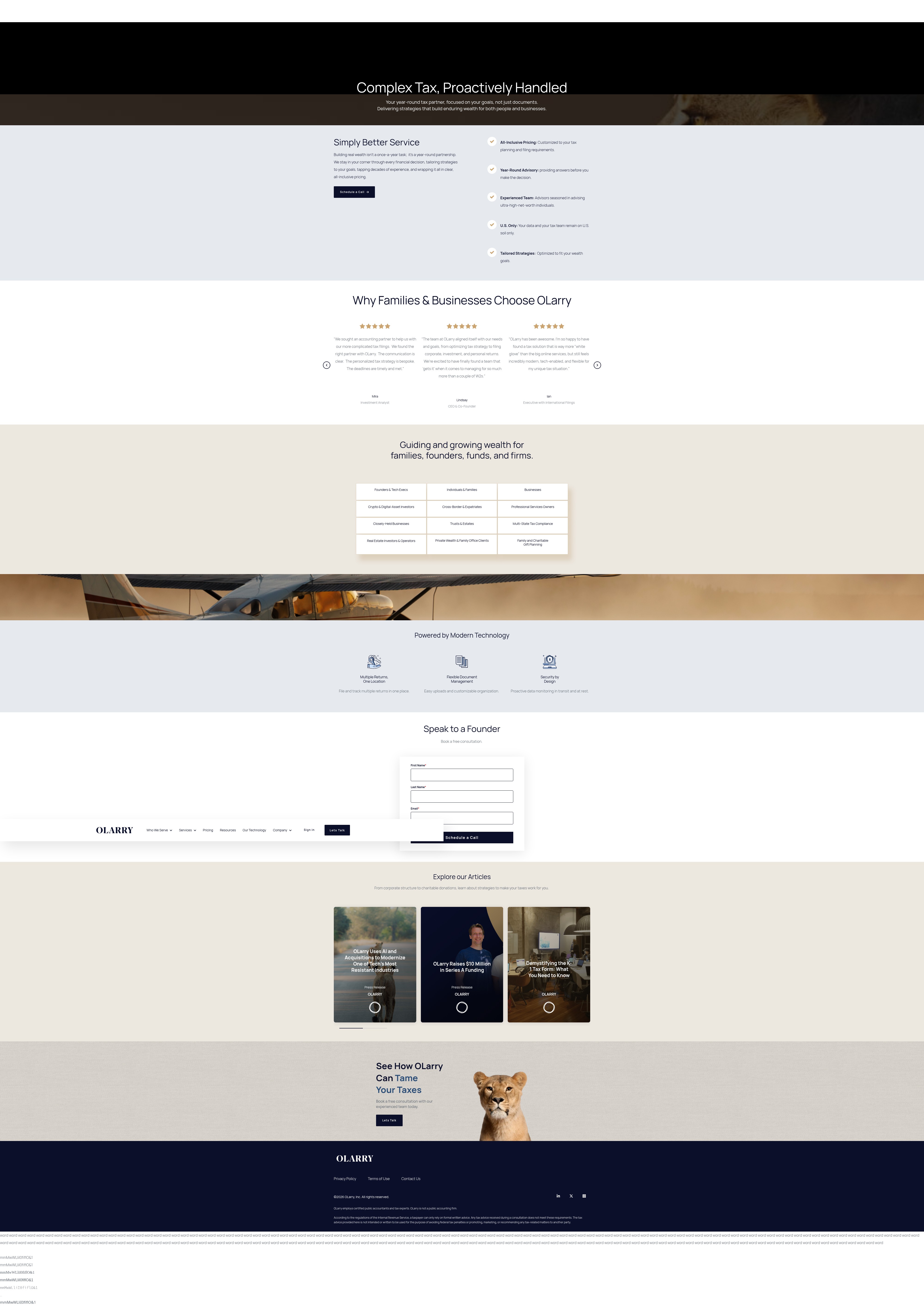 Screenshot of olarry.com