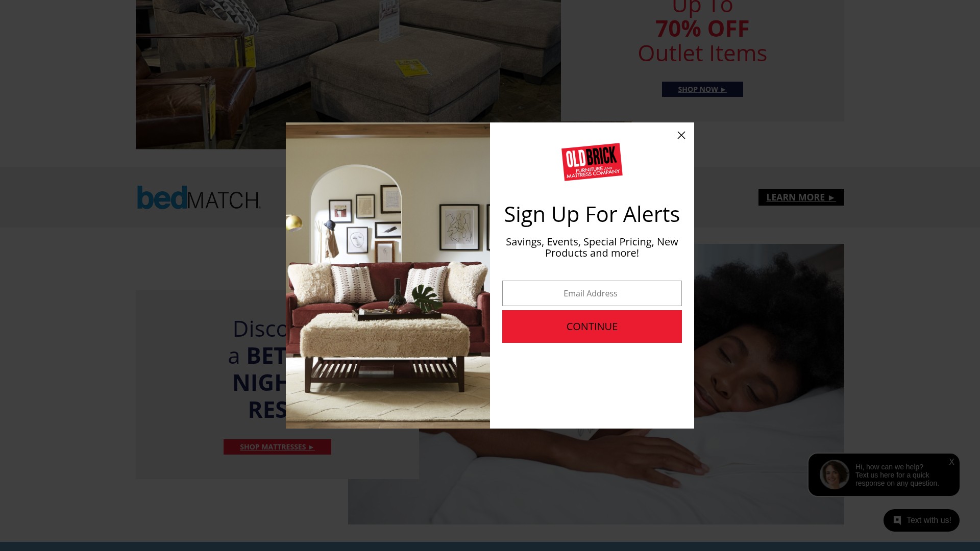 Screenshot of oldbrickfurniture.com