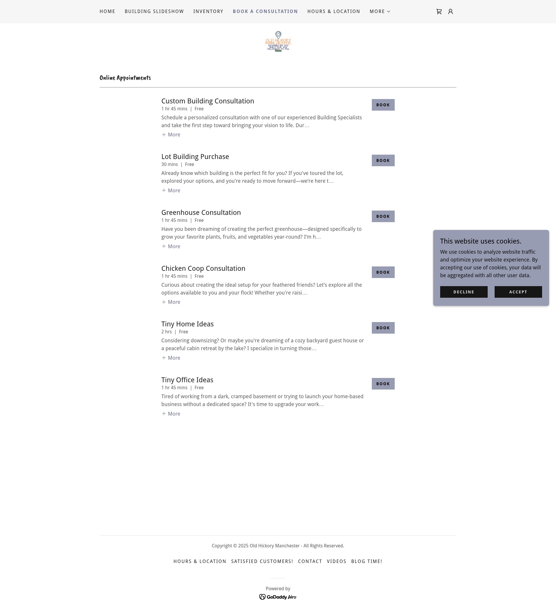 Screenshot of oldhickorymanchester.com