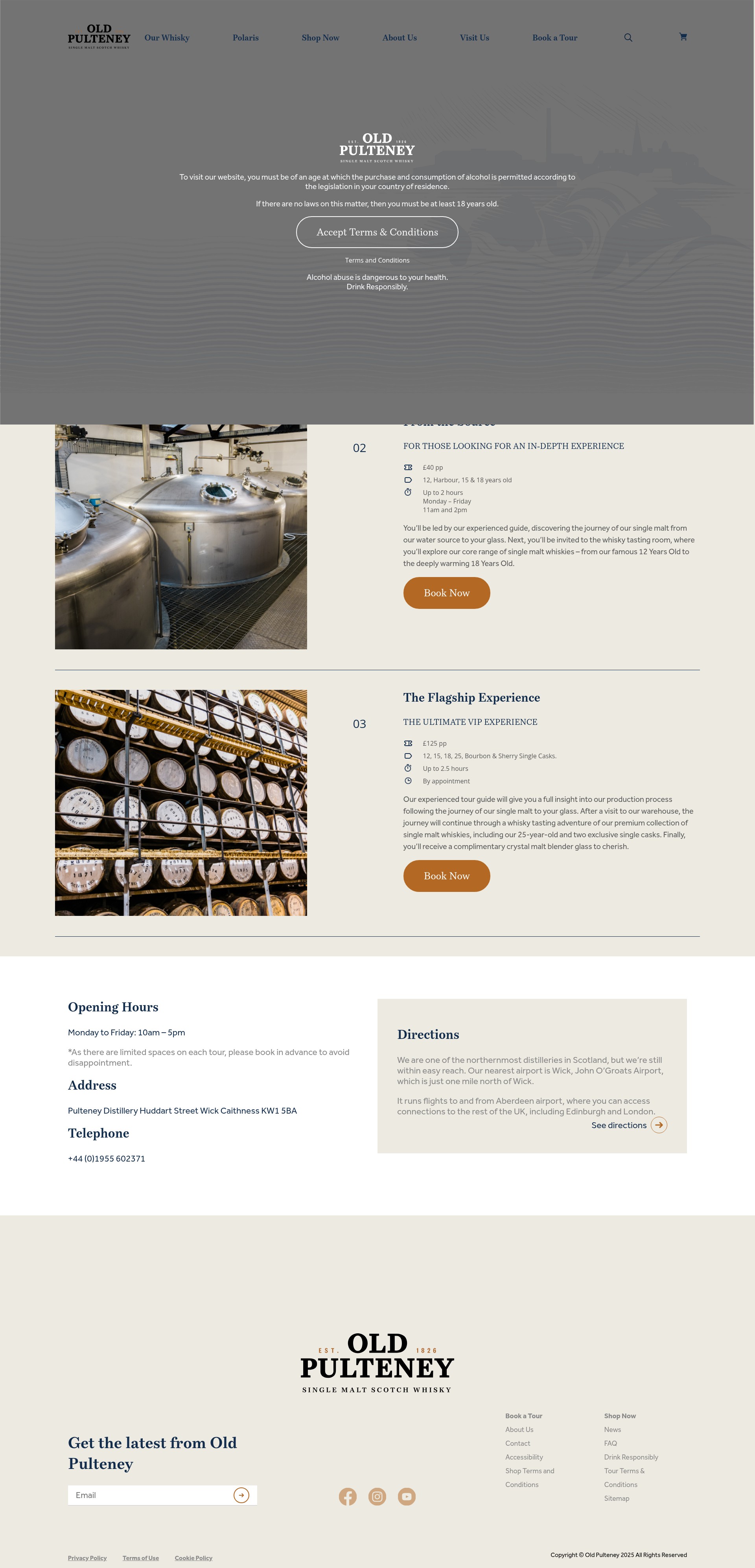 Screenshot of oldpulteney.com