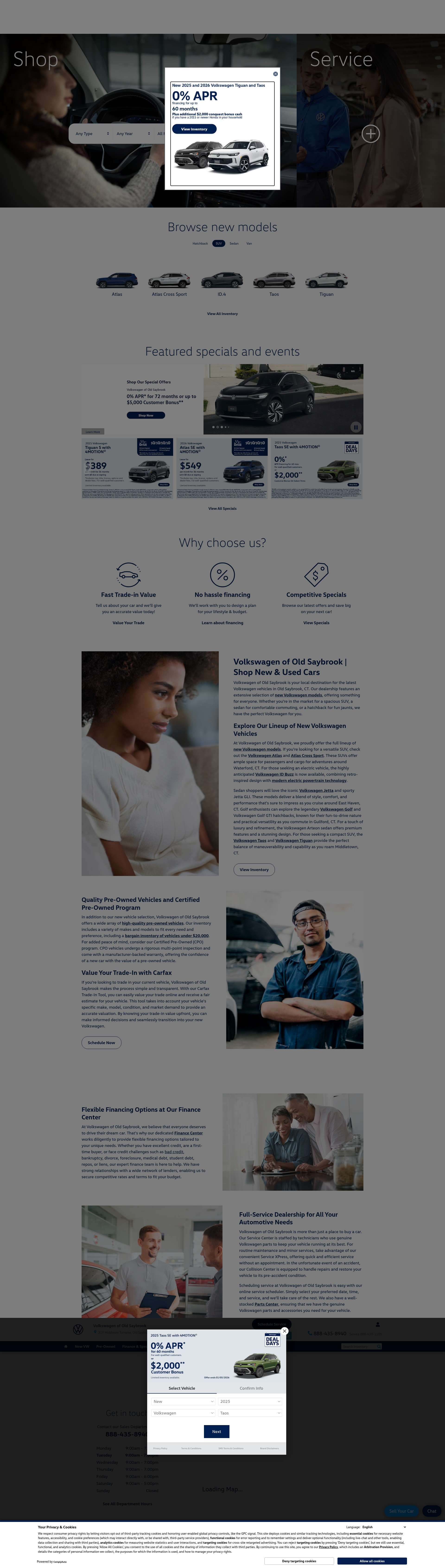 Screenshot of oldsaybrookvw.com