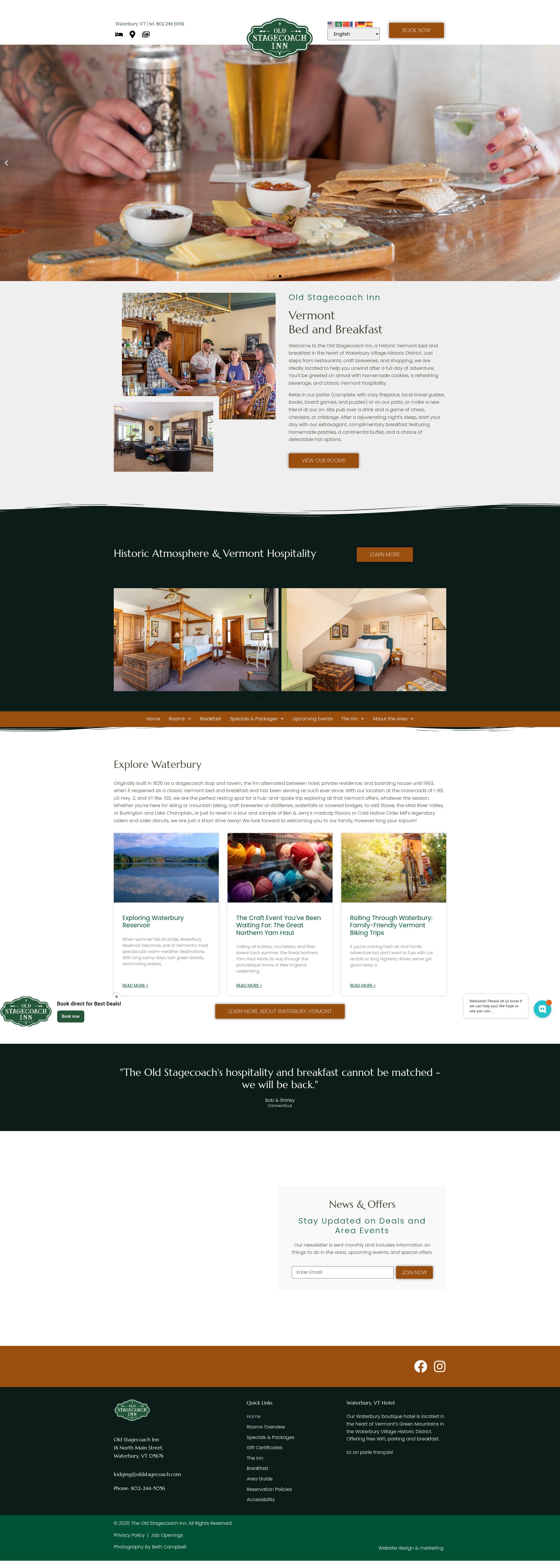 Screenshot of oldstagecoach.com