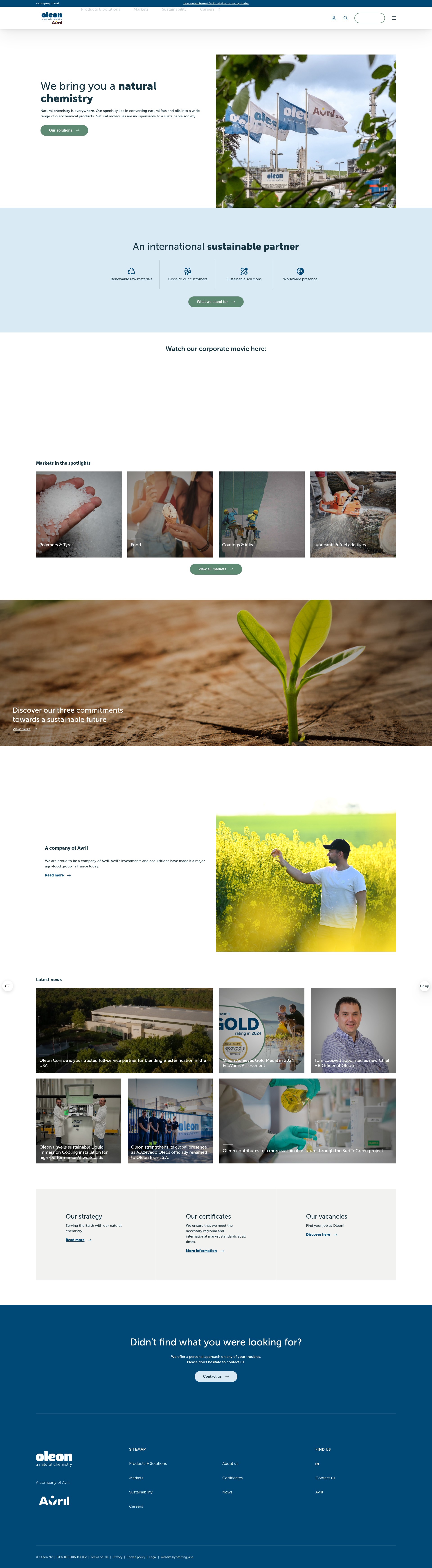 Screenshot of oleon.com