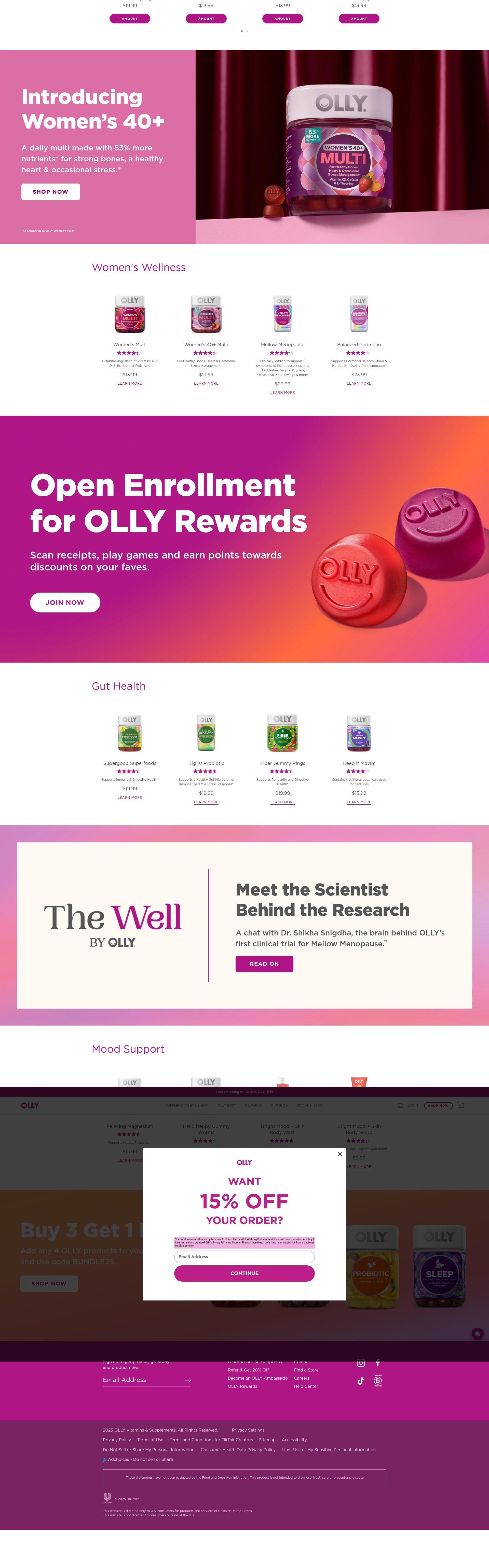 Screenshot of olly.com